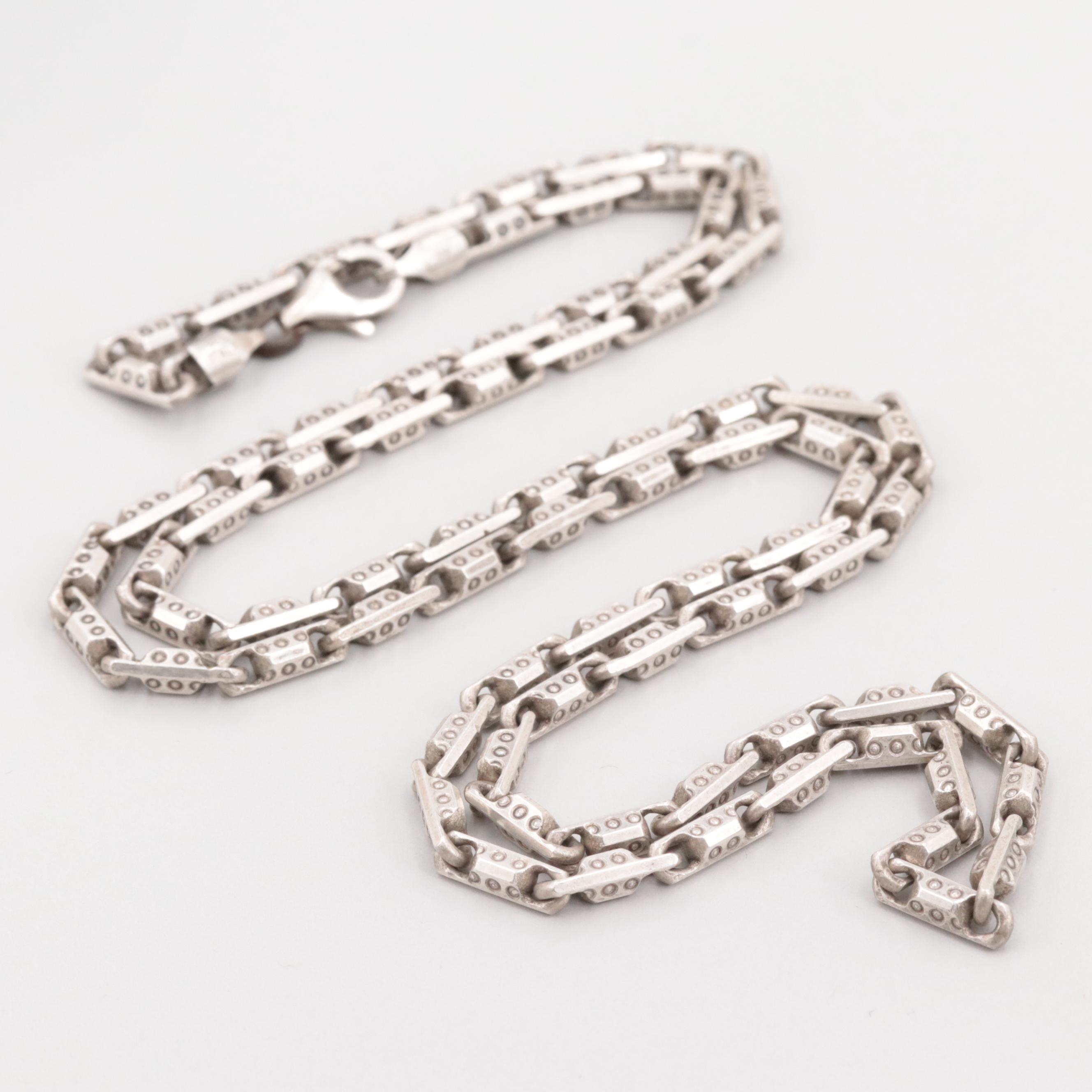 Sterling Silver Baht Chain