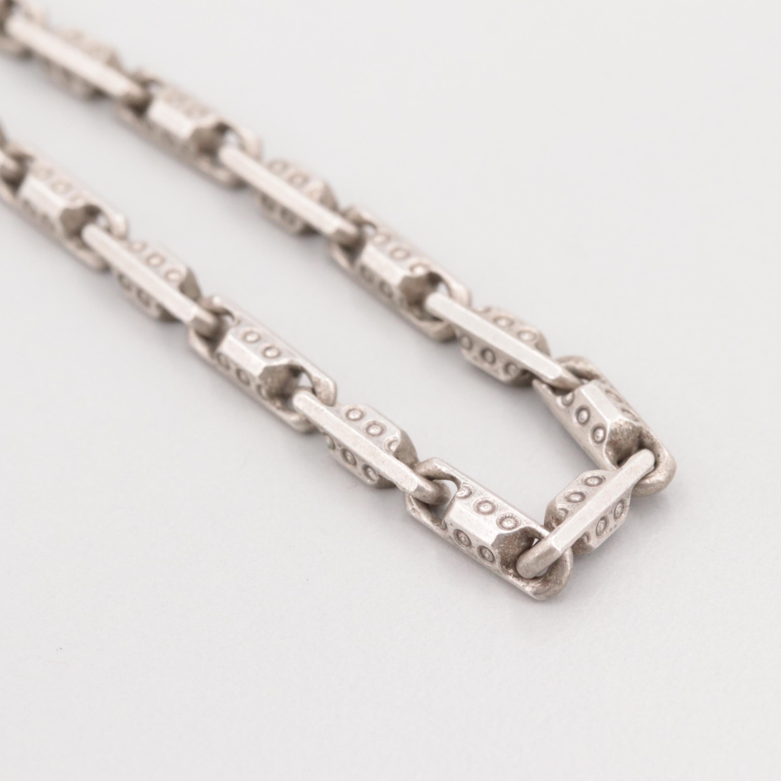 Sterling Silver Baht Chain