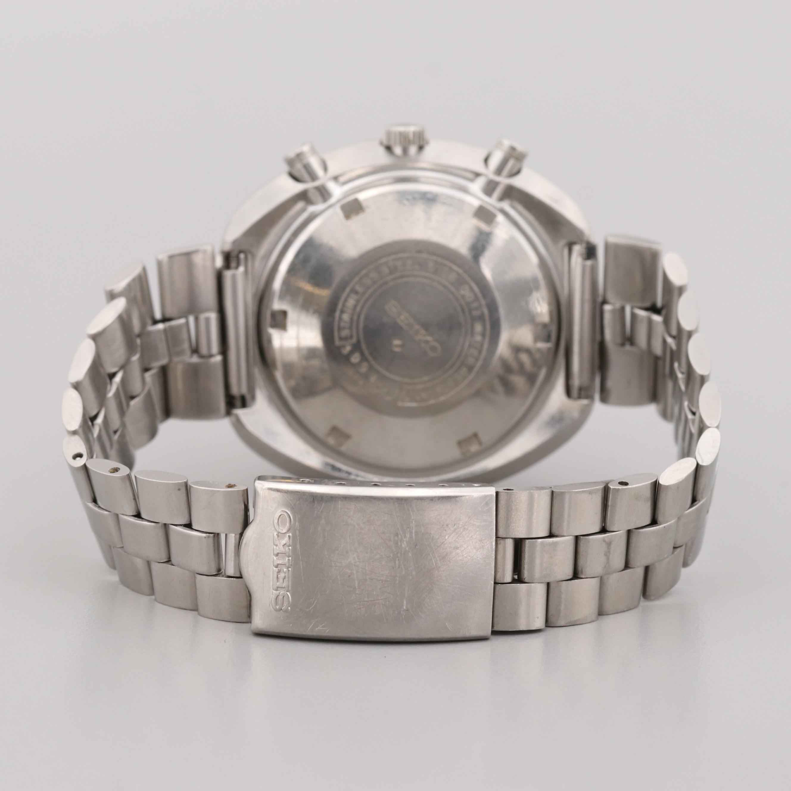 Vintage Seiko 6138-0017 "UFO" Stainless Steel Automatic Chronograph Watch