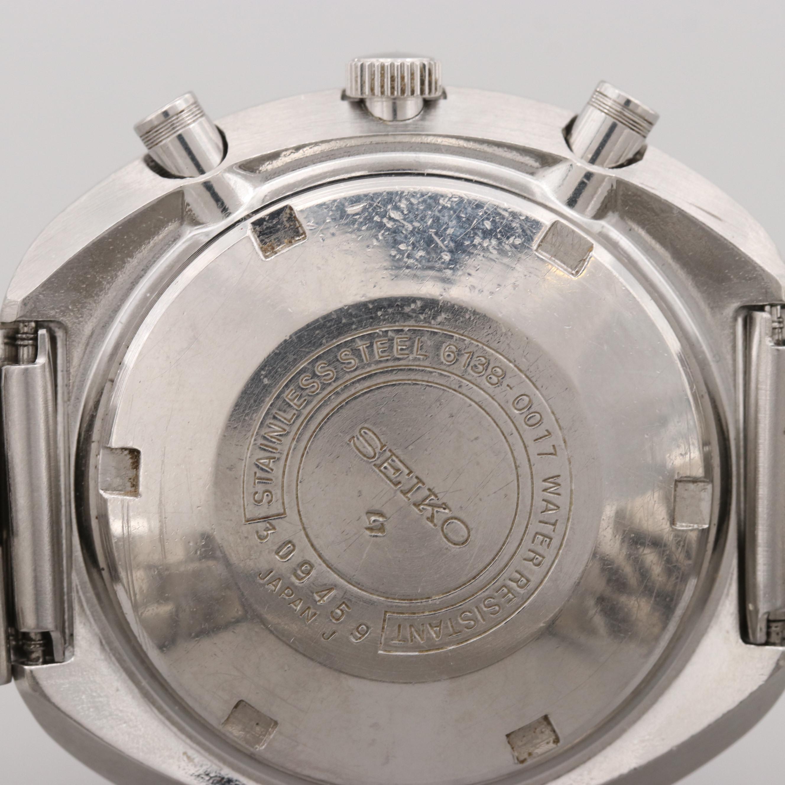 Vintage Seiko 6138-0017 "UFO" Stainless Steel Automatic Chronograph Watch