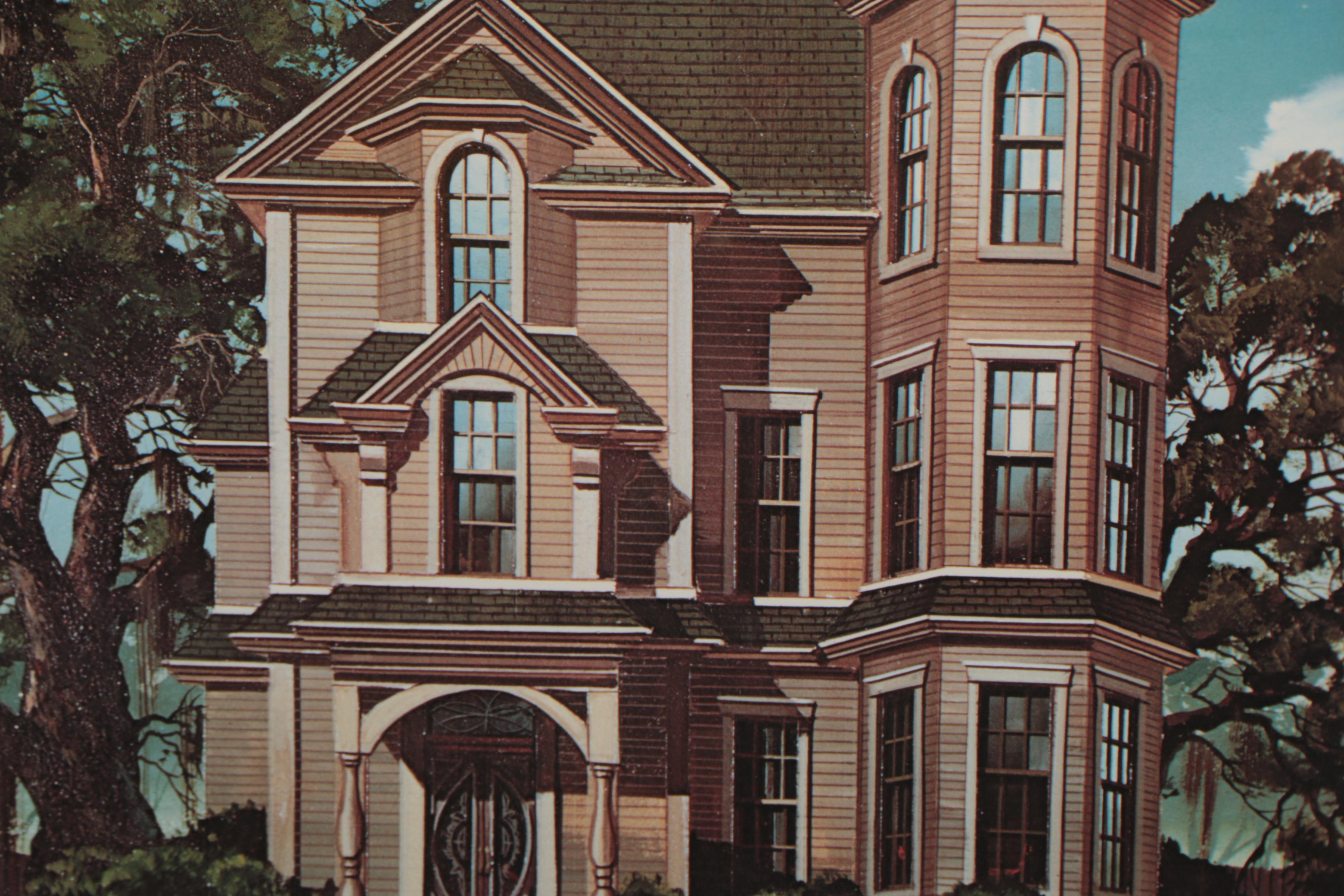 David Mann Offset Lithograph "Gothic House"