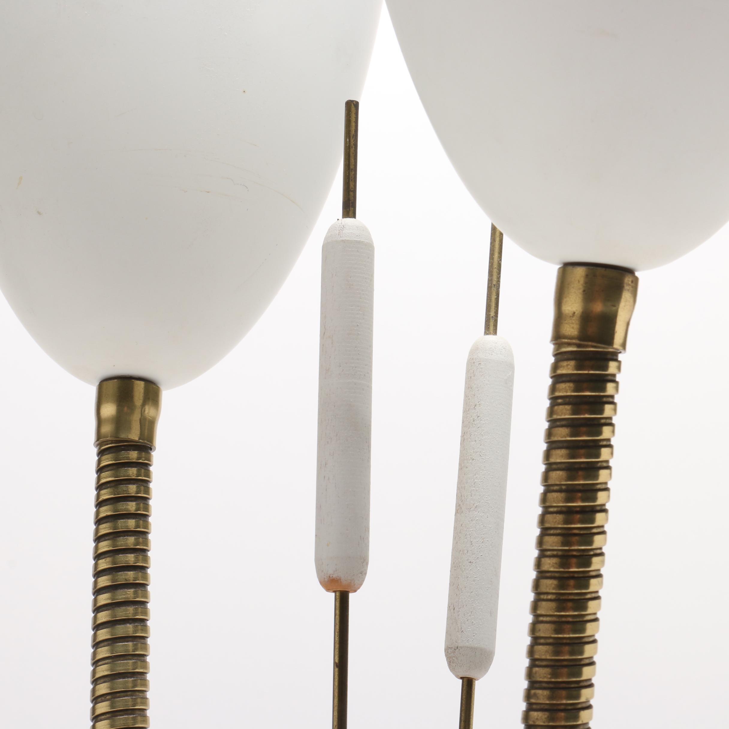 Vintage Twin Table Lamp with Adjustable Heads