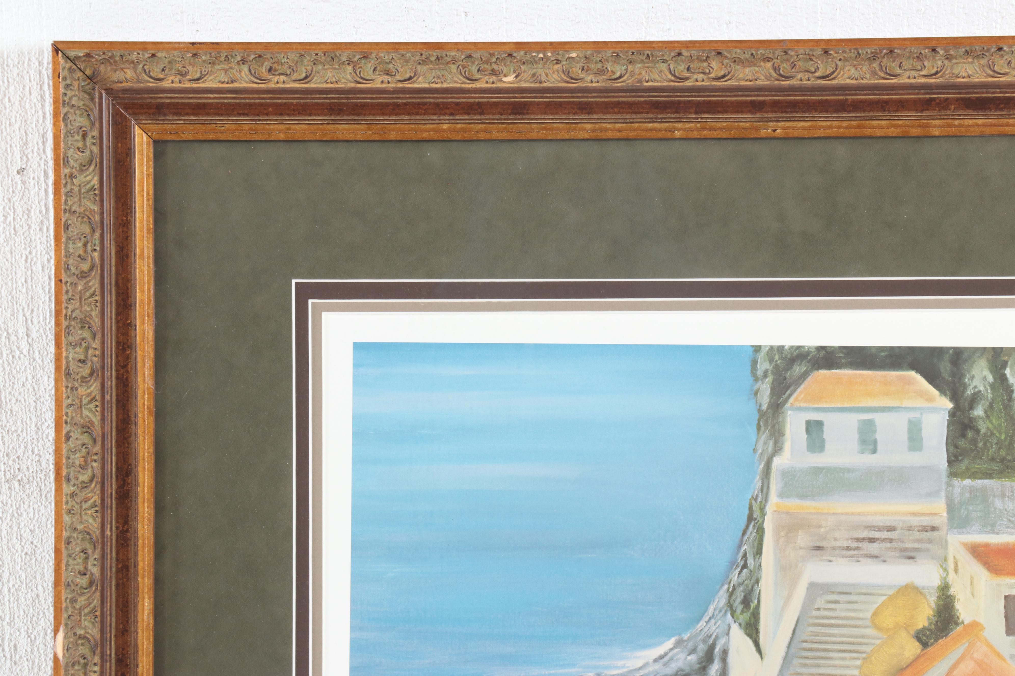 Randal Leigh Offset Lithograph "View from the Villa"