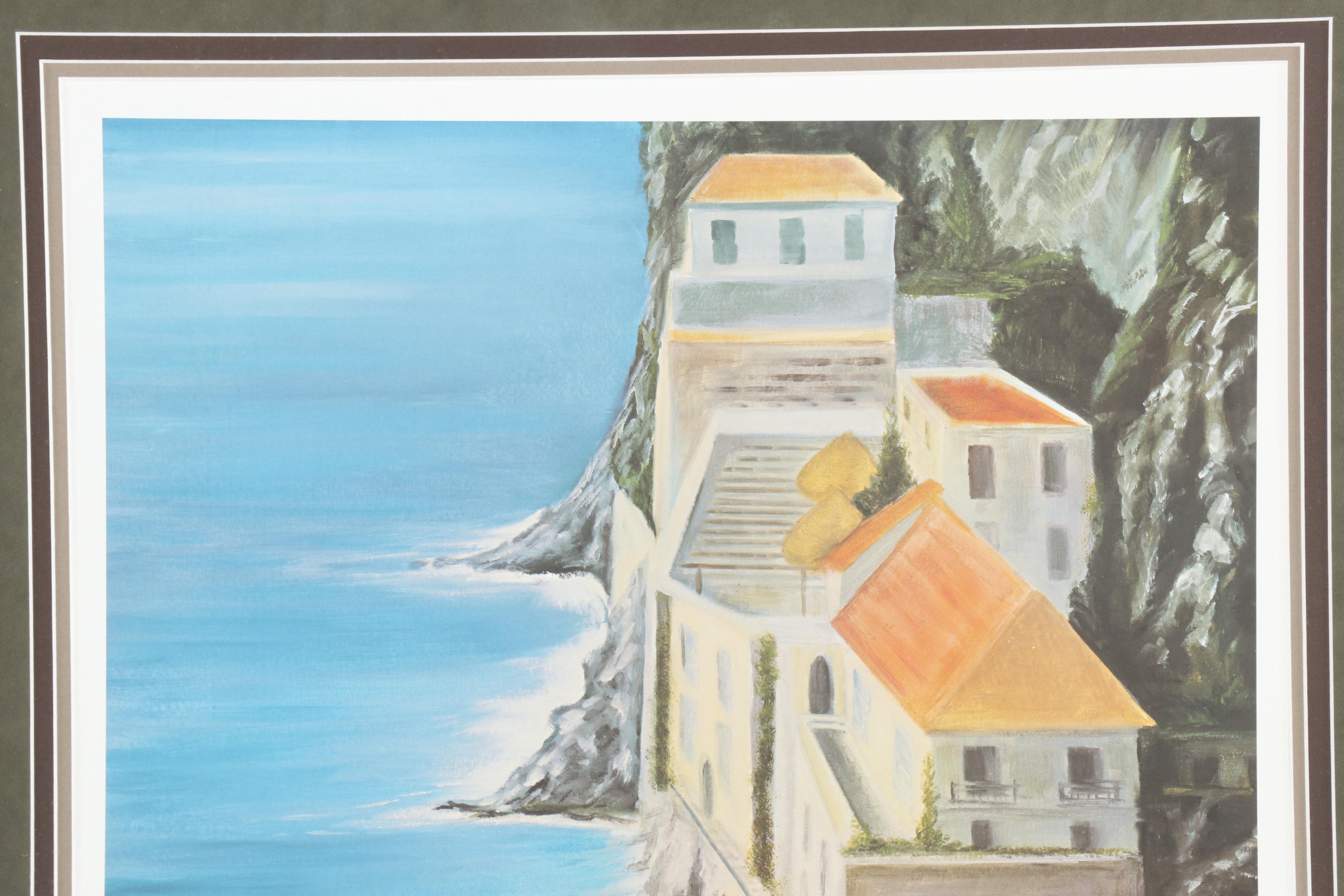 Randal Leigh Offset Lithograph "View from the Villa"