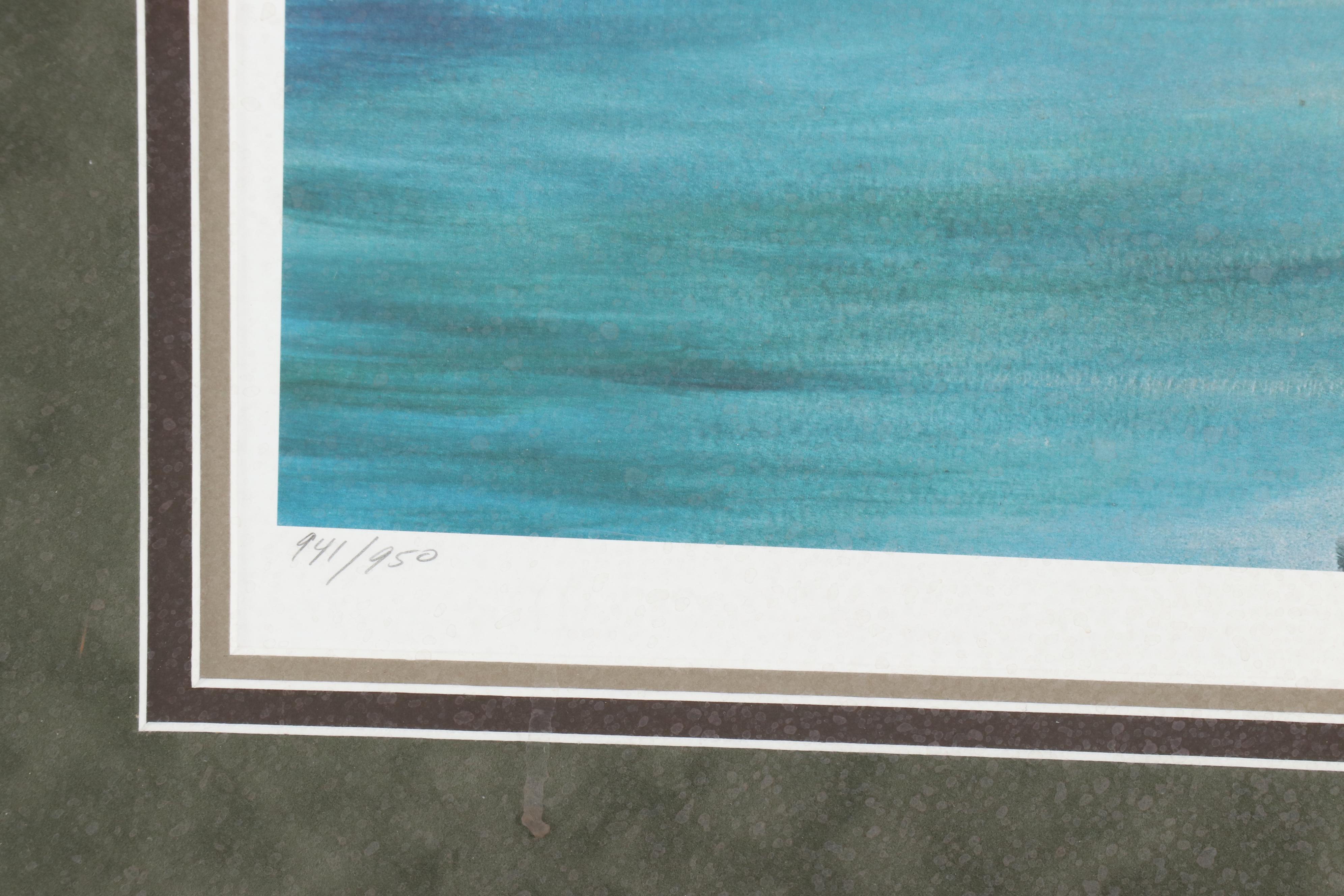 Randal Leigh Offset Lithograph "View from the Villa"