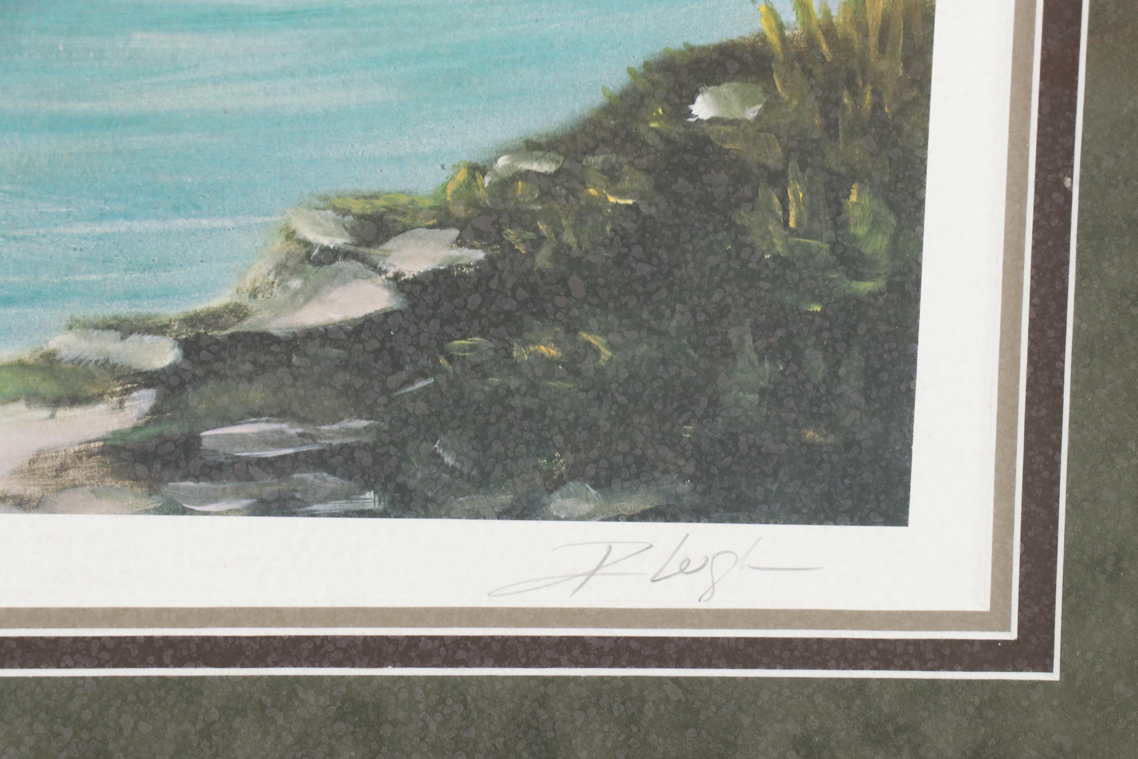 Randal Leigh Offset Lithograph "View from the Villa"