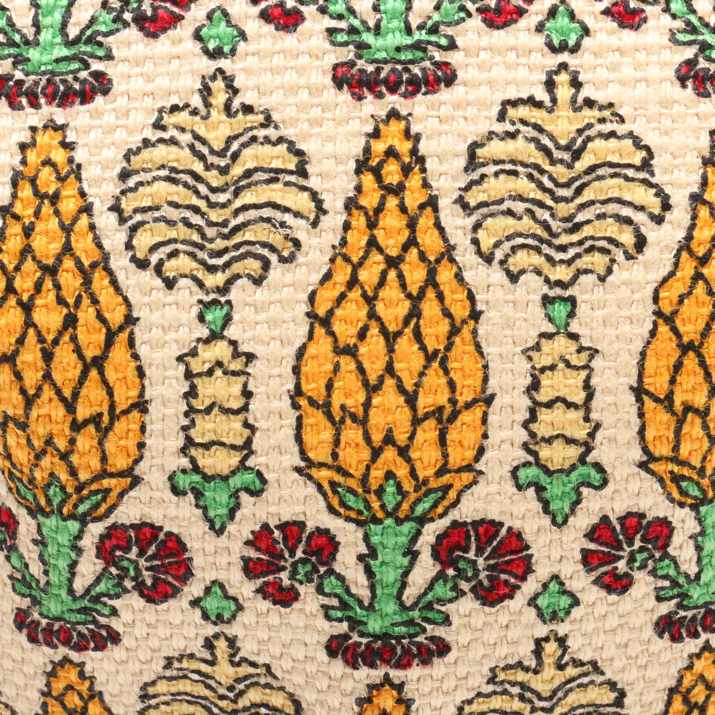 Gucci Pineapple Print Canvas and Leather Boho Bag