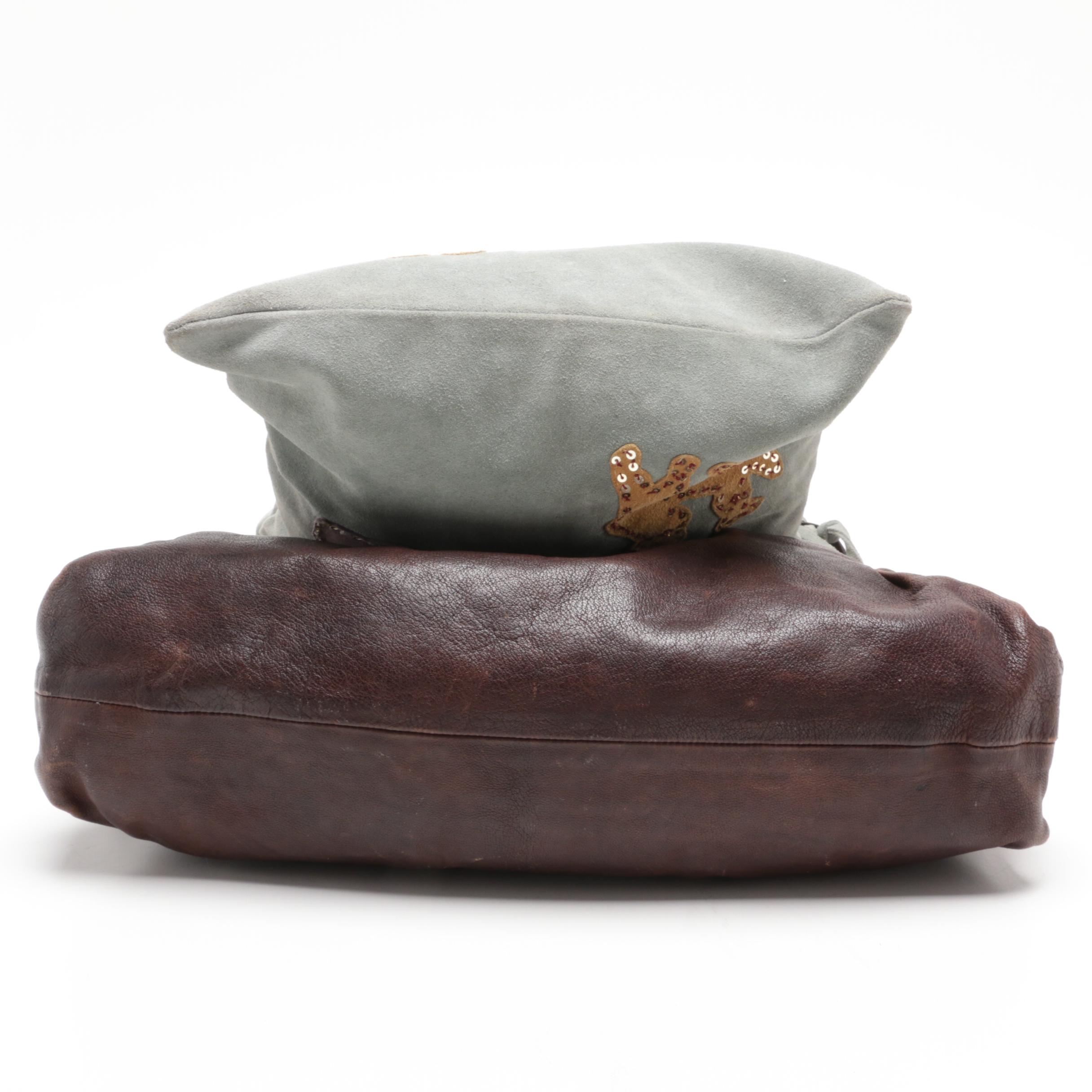 Henry Beguelin Leather and Marni Suede Shoulder Bags