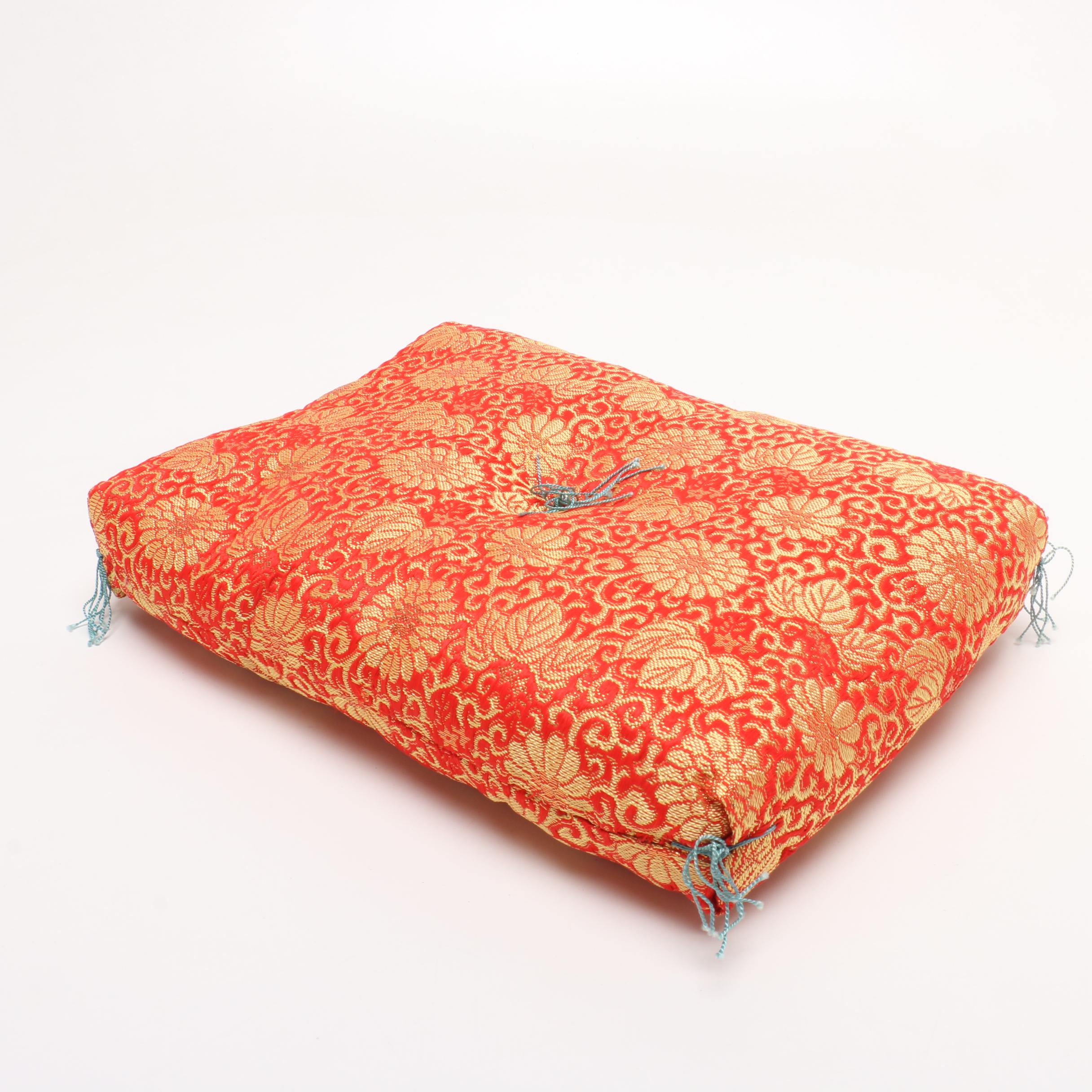 Japanese Obi Silk Sash, Pillow, Tatsumura Table Runner and Cotton Sash