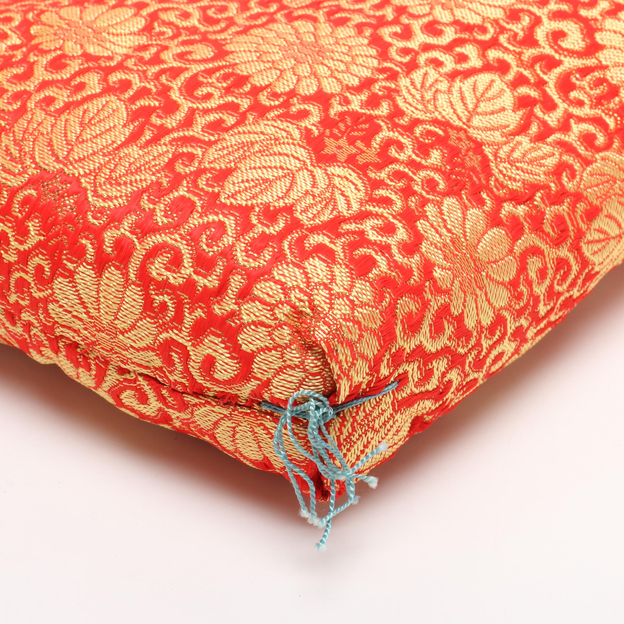 Japanese Obi Silk Sash, Pillow, Tatsumura Table Runner and Cotton Sash