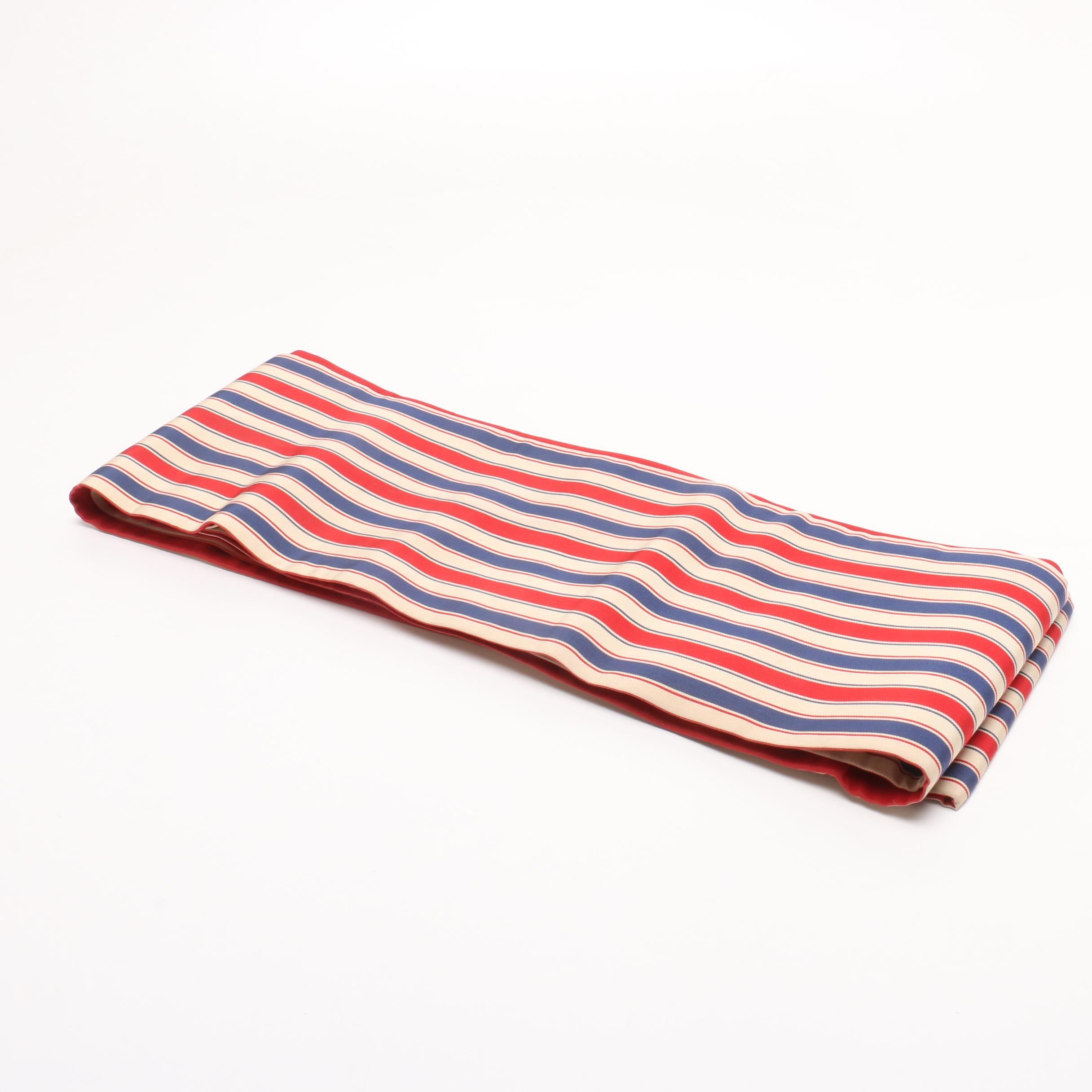 Japanese Obi Silk Sash, Pillow, Tatsumura Table Runner and Cotton Sash