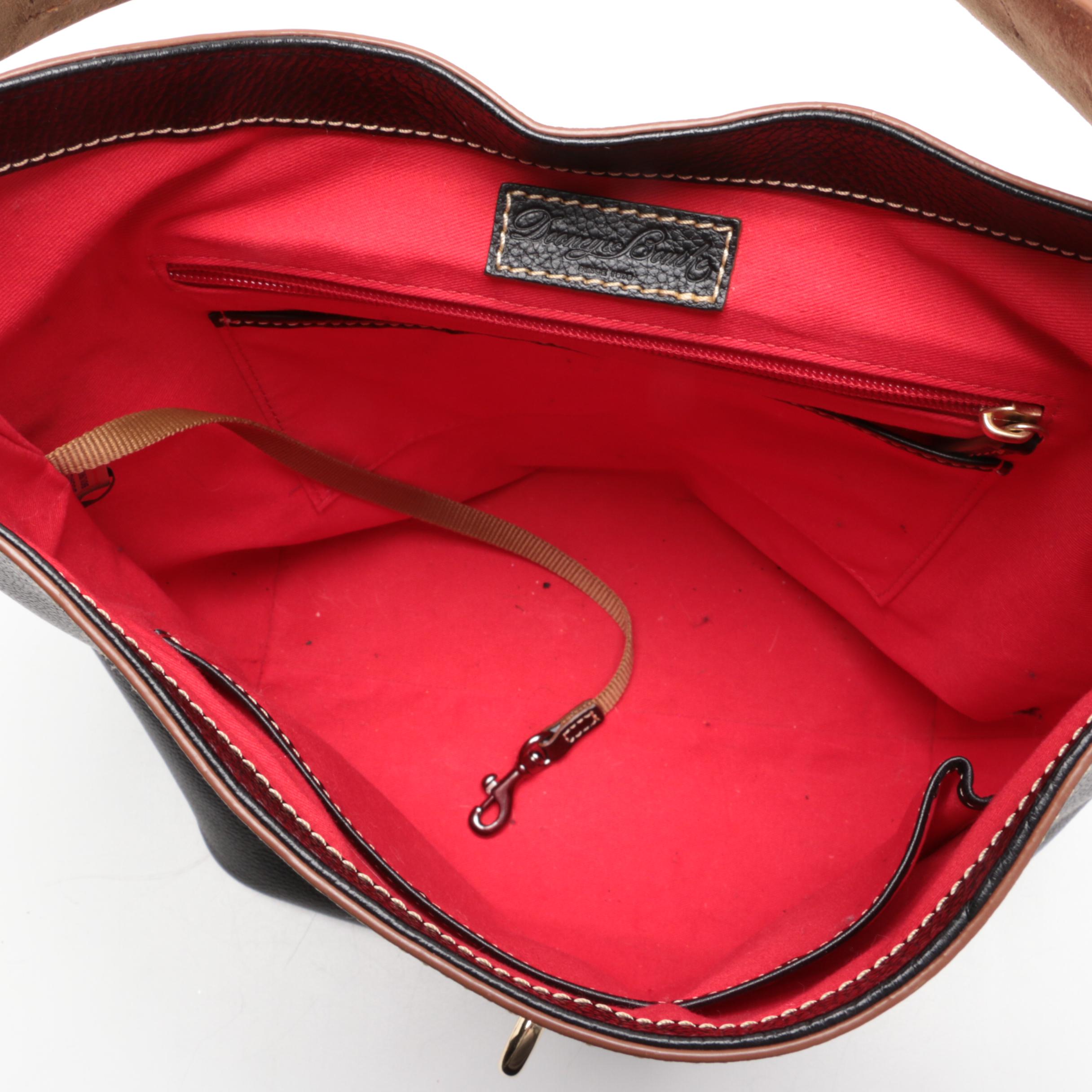 Dooney & Bourke Black Pebbled Leather Shoulder Bag