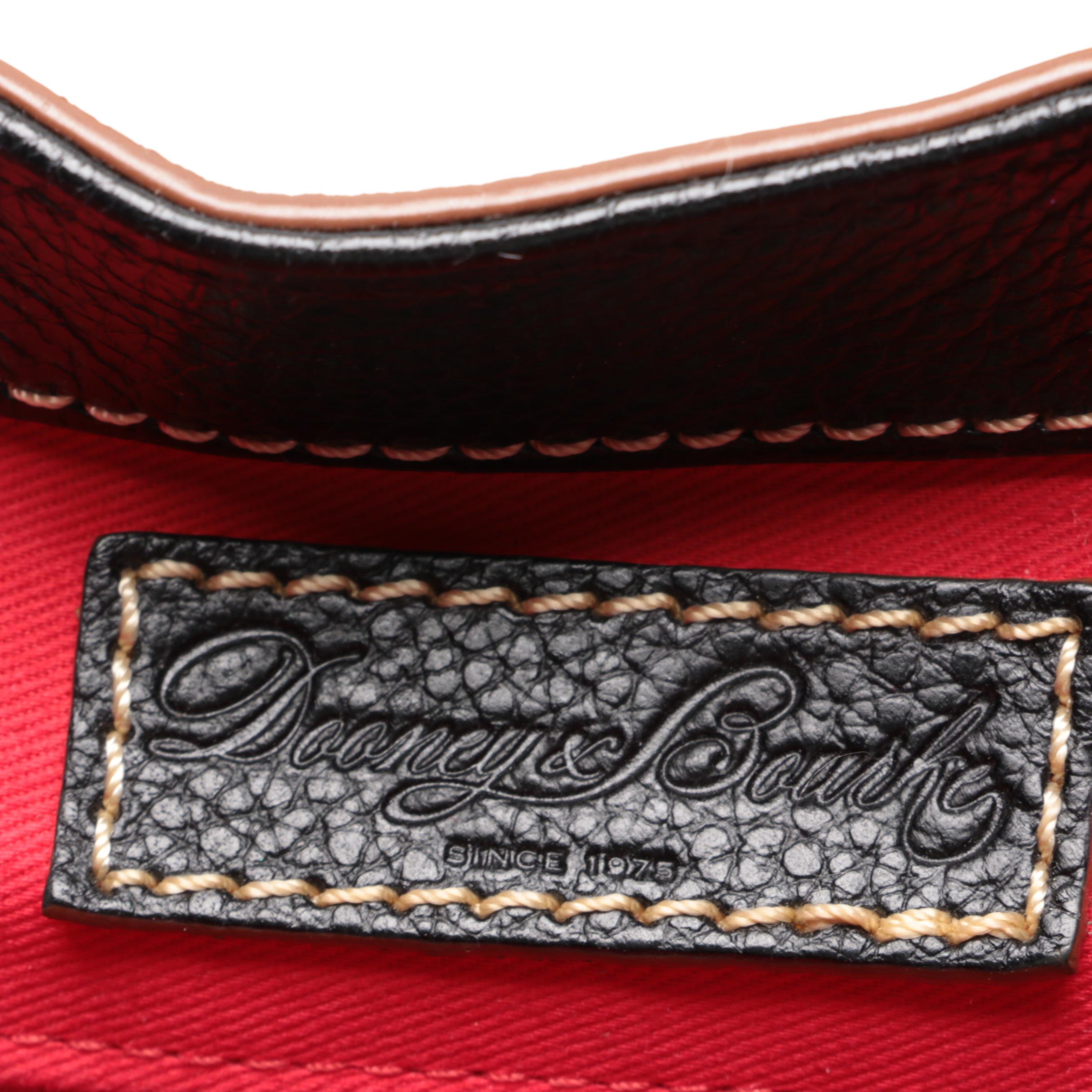 Dooney & Bourke Black Pebbled Leather Shoulder Bag