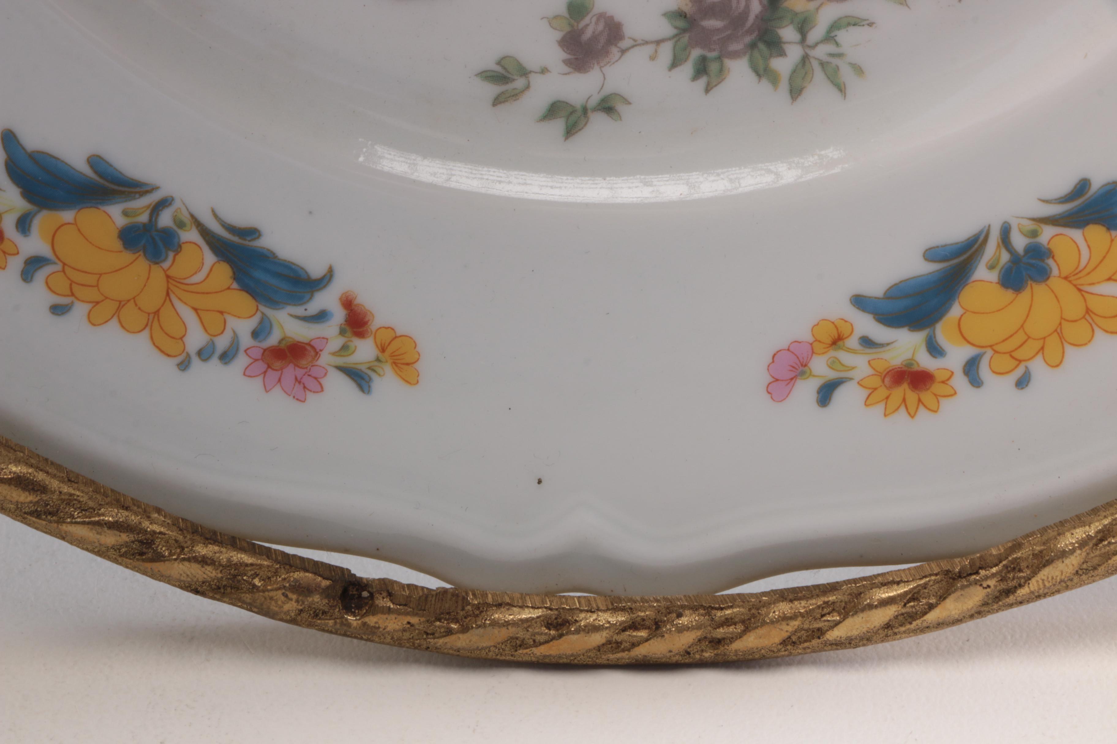 Haviland Limoges Porcelain Vase and Leipold Romer Wall Hanging Plate