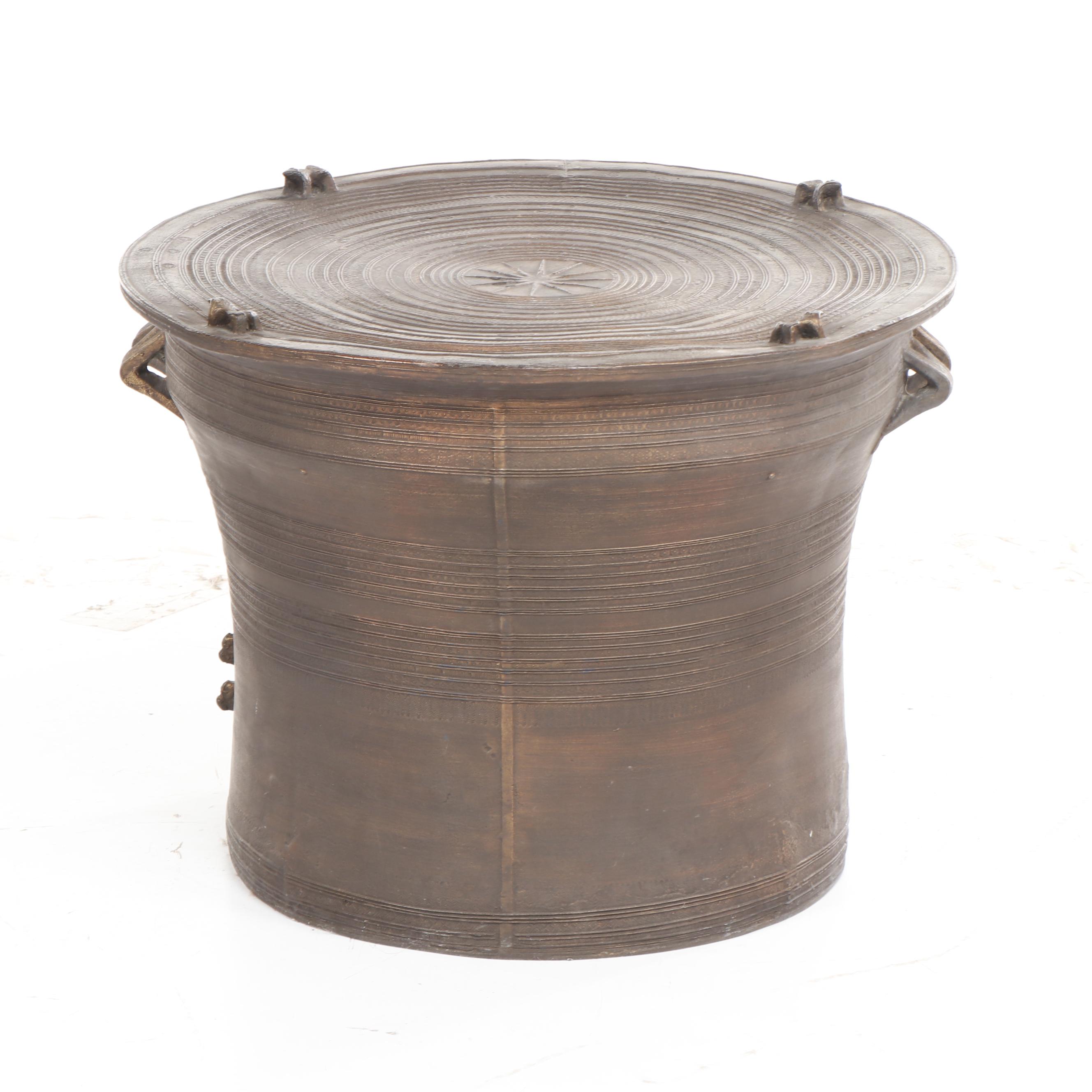 Thai Copper Alloy Rain Drum Table