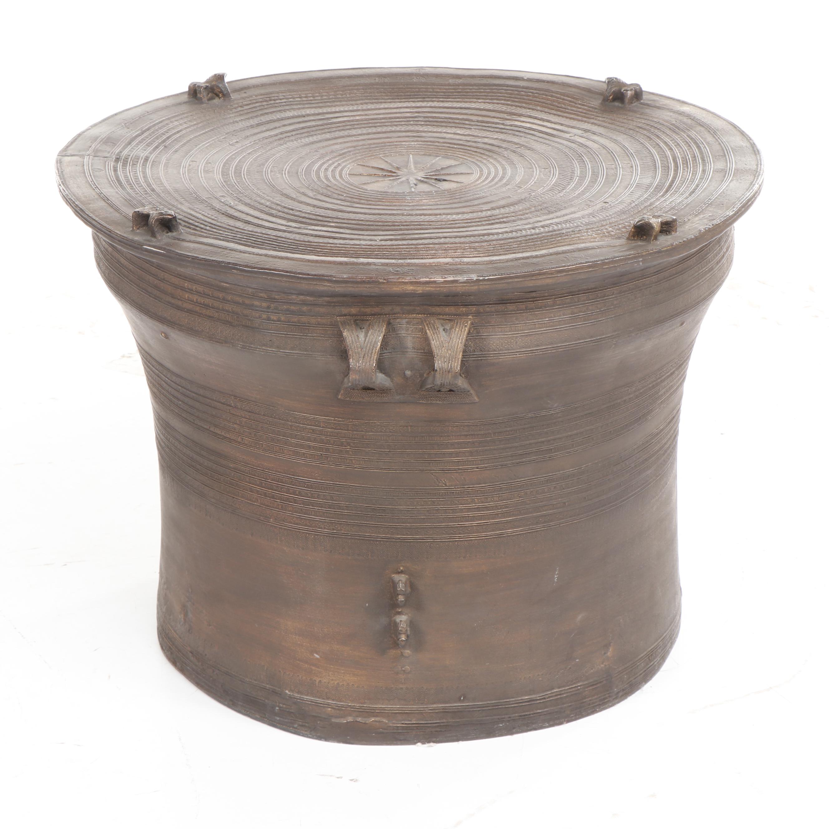 Thai Copper Alloy Rain Drum Table