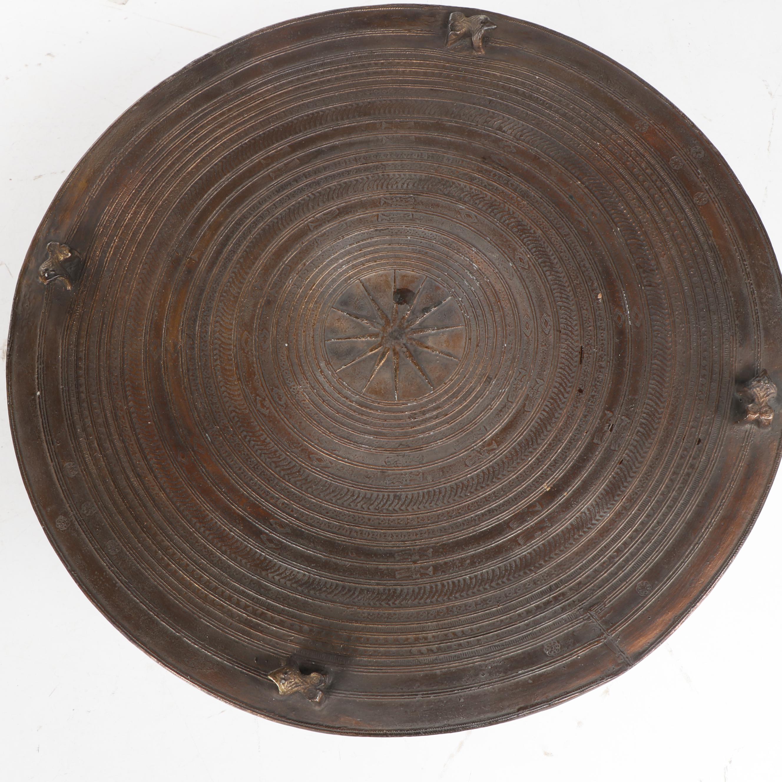 Thai Copper Alloy Rain Drum Table