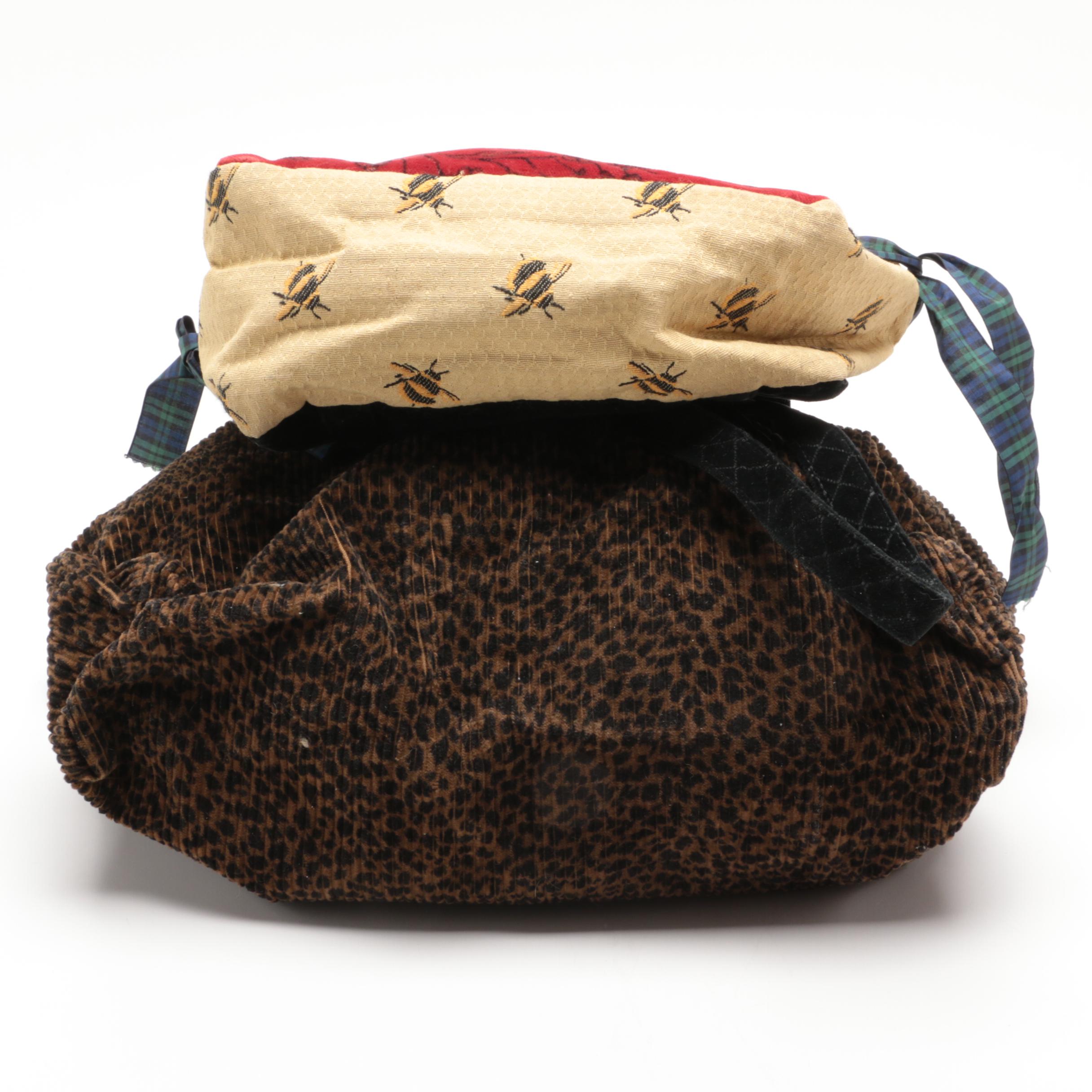 Nordic House Designs Vinyl and Fabric Shoulder Bags