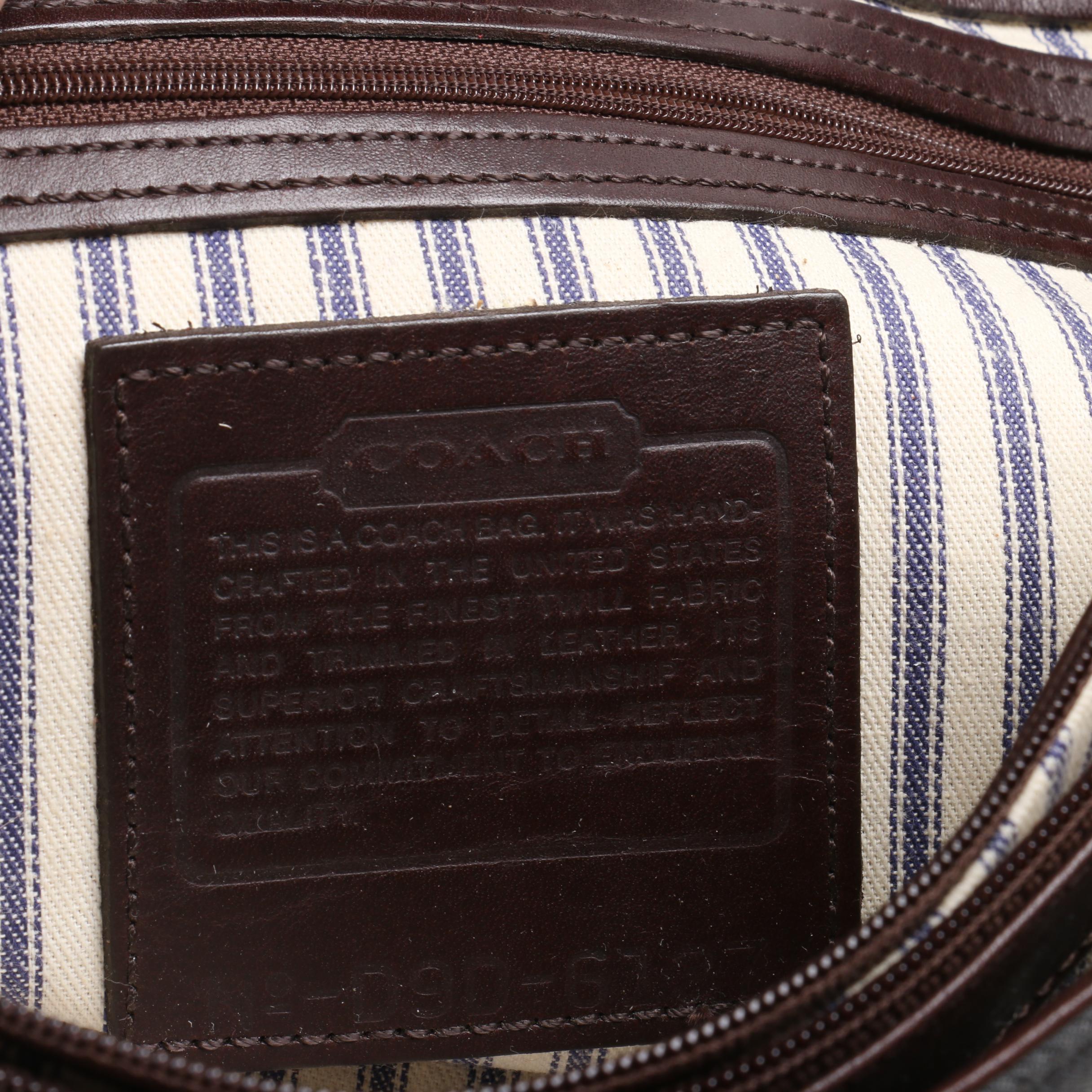 Dooney & Bourke All-Weather Leather and Coach Canvas and Leather Shoulder Bags