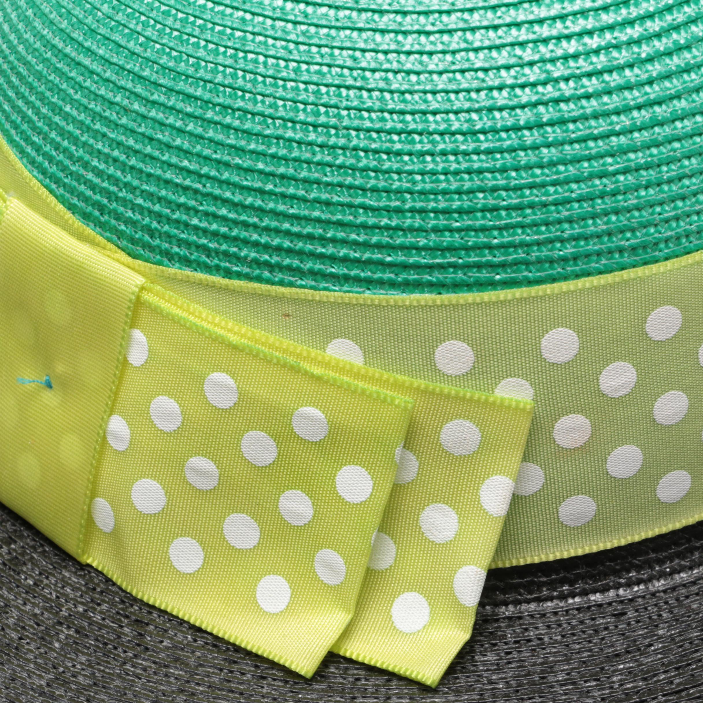 Christian Dior Floral Hat; Chapeau Creations Straw Sun Hat, and Other Sun Hat