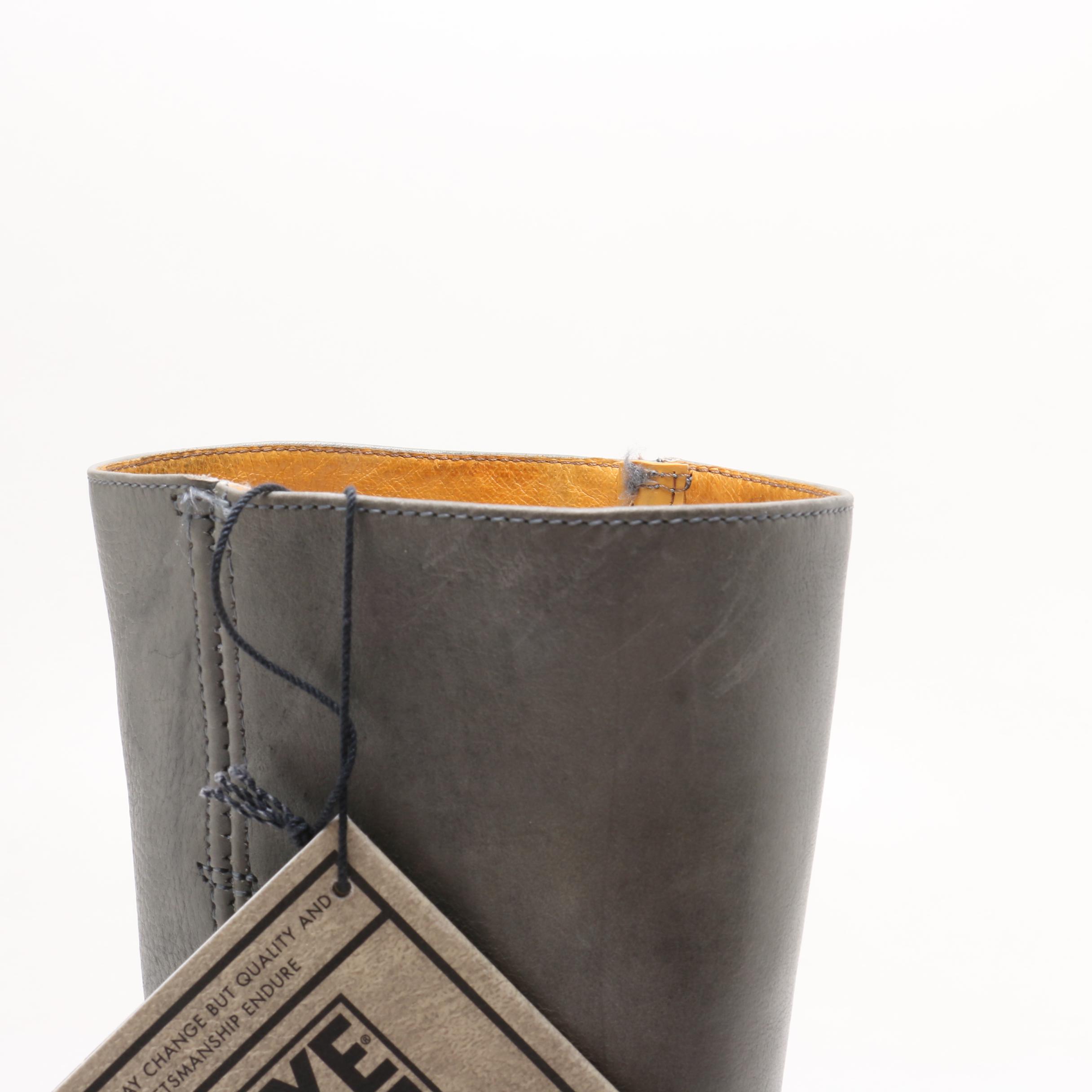Frye Grey Leather Boots