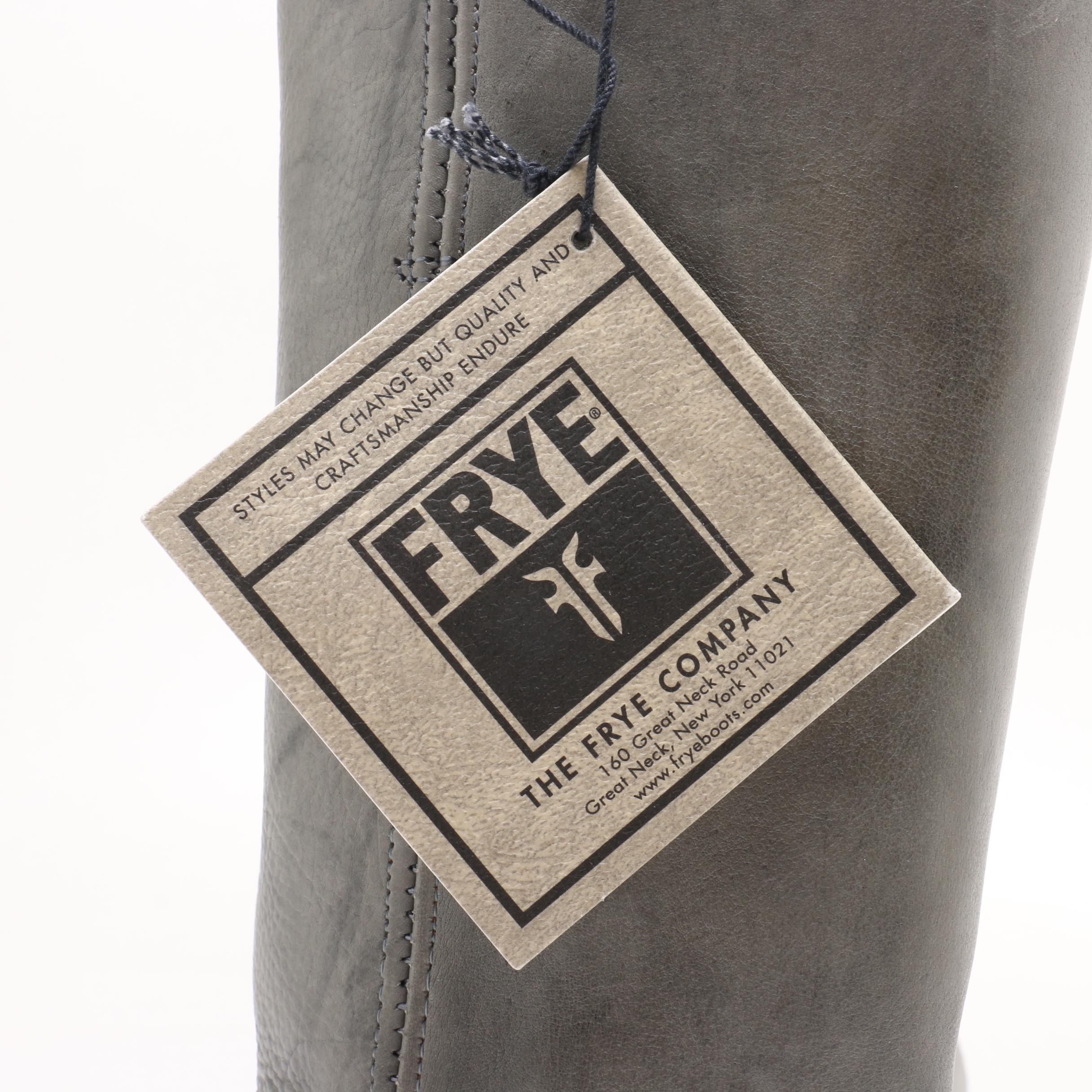 Frye Grey Leather Boots