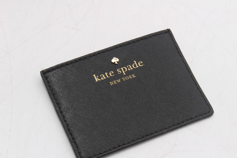 Kate Spade Cameron Street Straw Maise Satchel and Credit Card Pouch