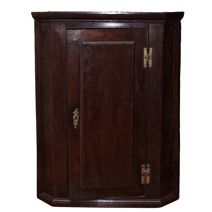 Victorian Mahogany Corner Cabinet, Antique