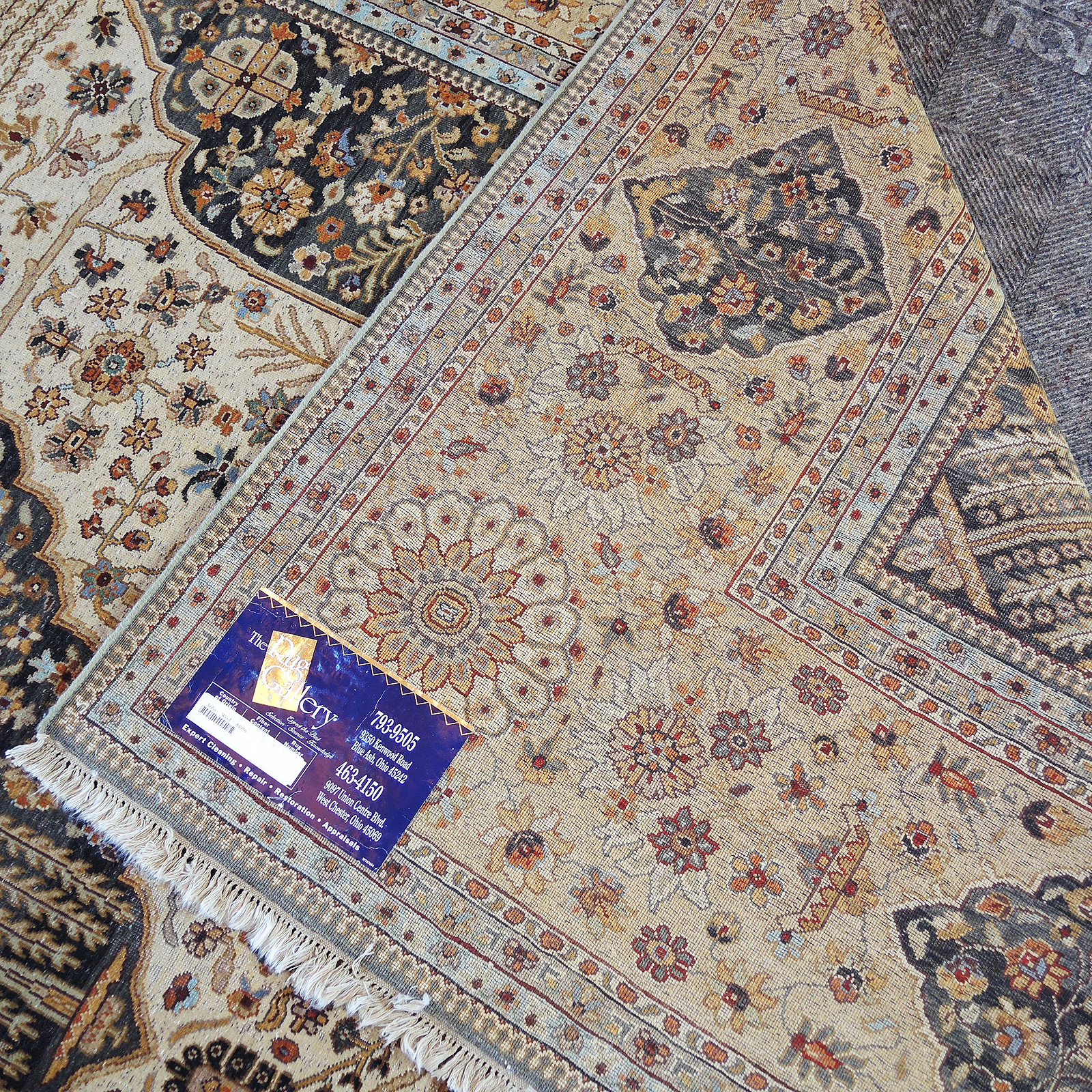 Hand-Knotted Indian Wool Room Sized Rug from The Rug Gallery
