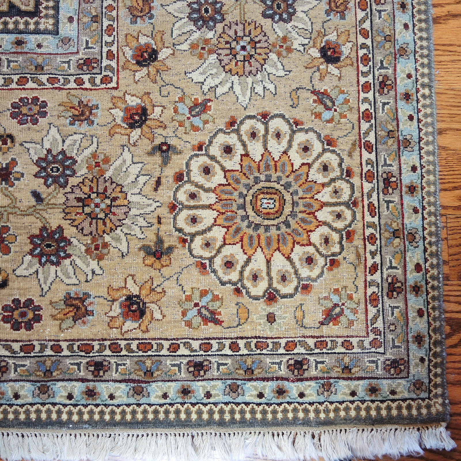 Hand-Knotted Indian Wool Room Sized Rug from The Rug Gallery