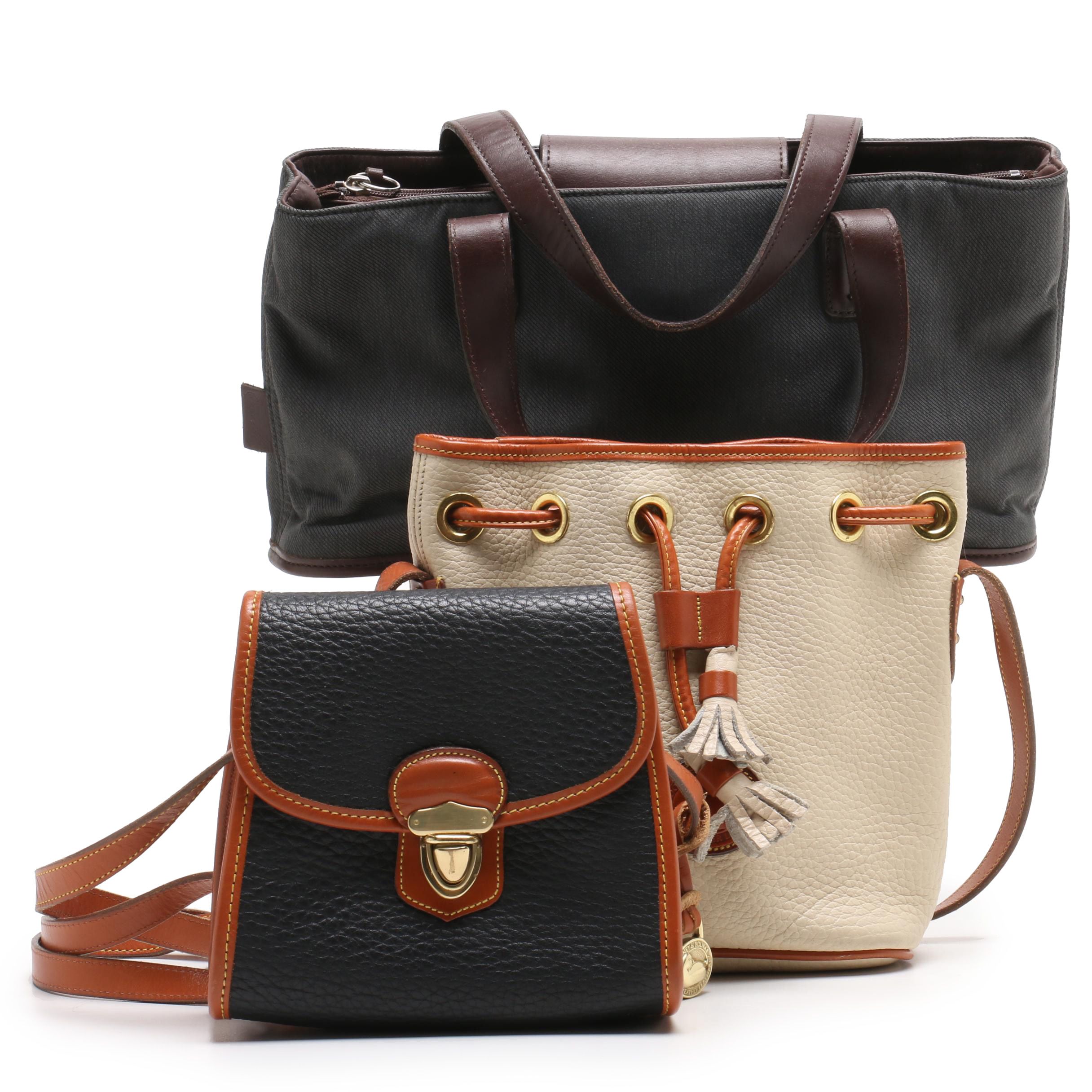 Dooney & Bourke All-Weather Leather and Coach Canvas and Leather Shoulder Bags