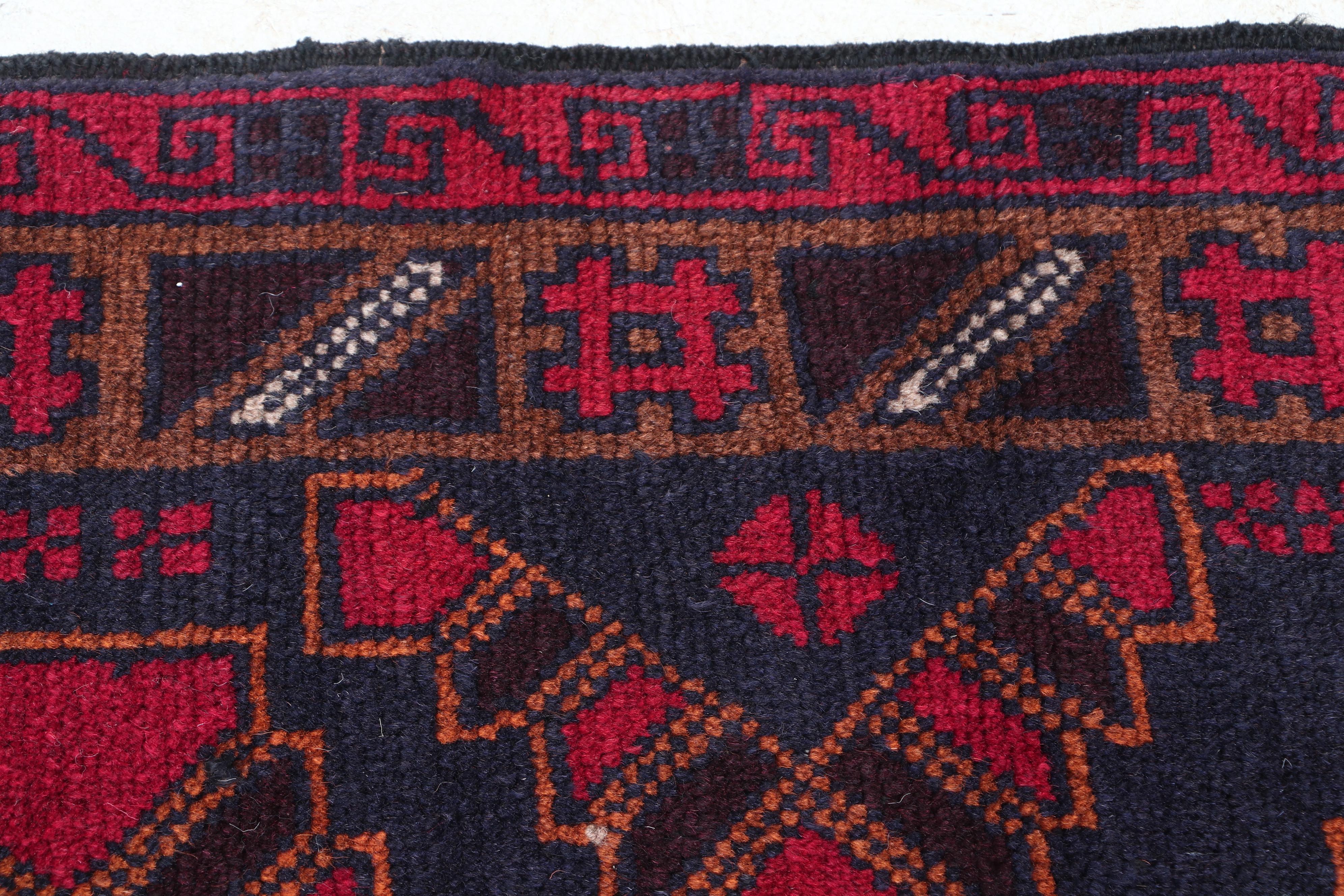 Hand-Knotted Afghan Bahor Wool Rug