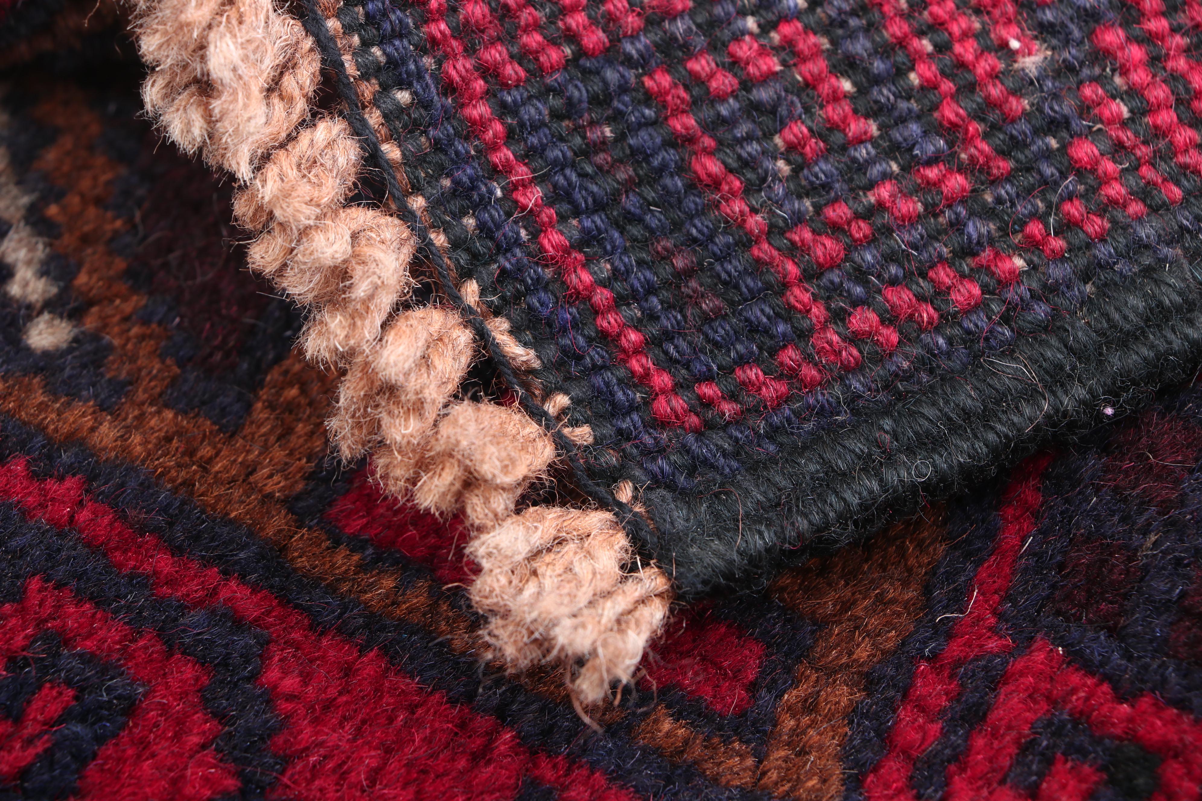 Hand-Knotted Afghan Bahor Wool Rug