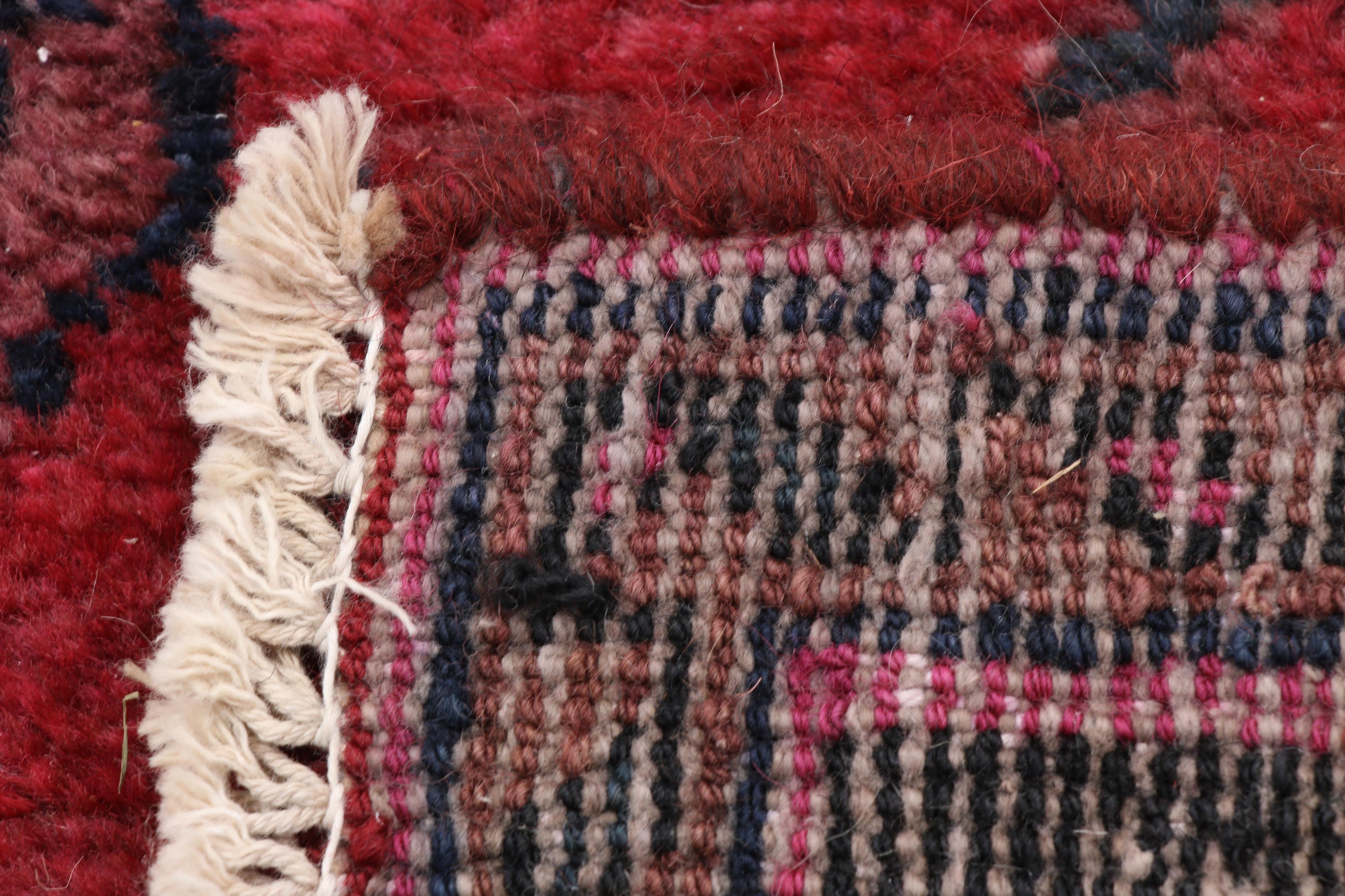 Hand-Knotted Persian Shiraz Wool Rug