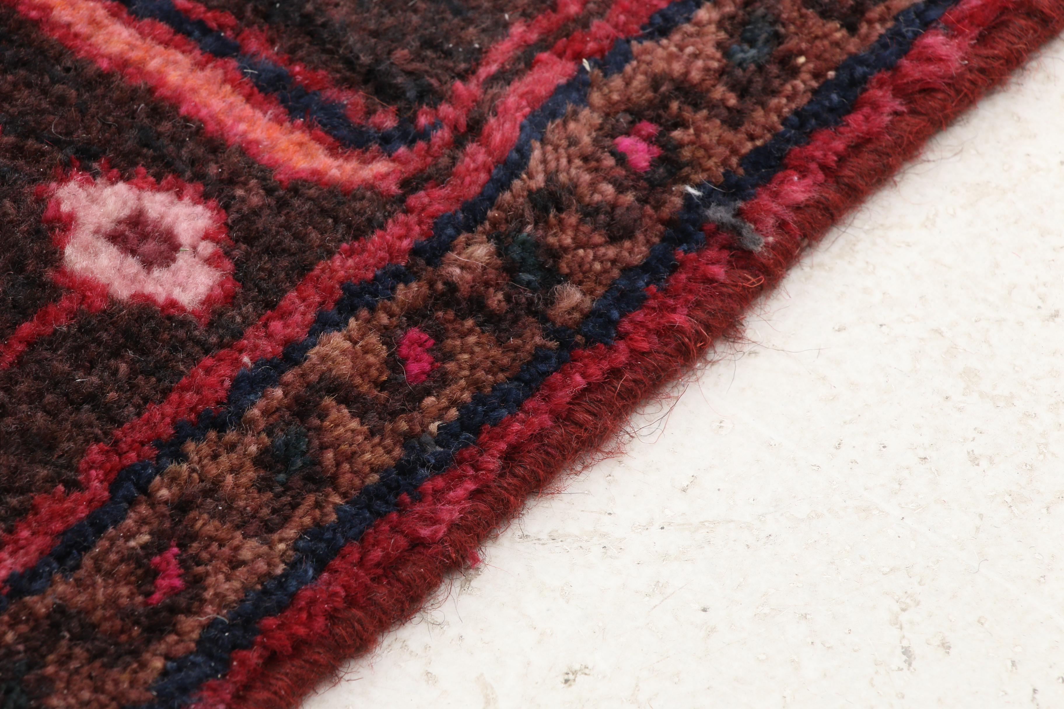 Hand-Knotted Persian Shiraz Wool Rug