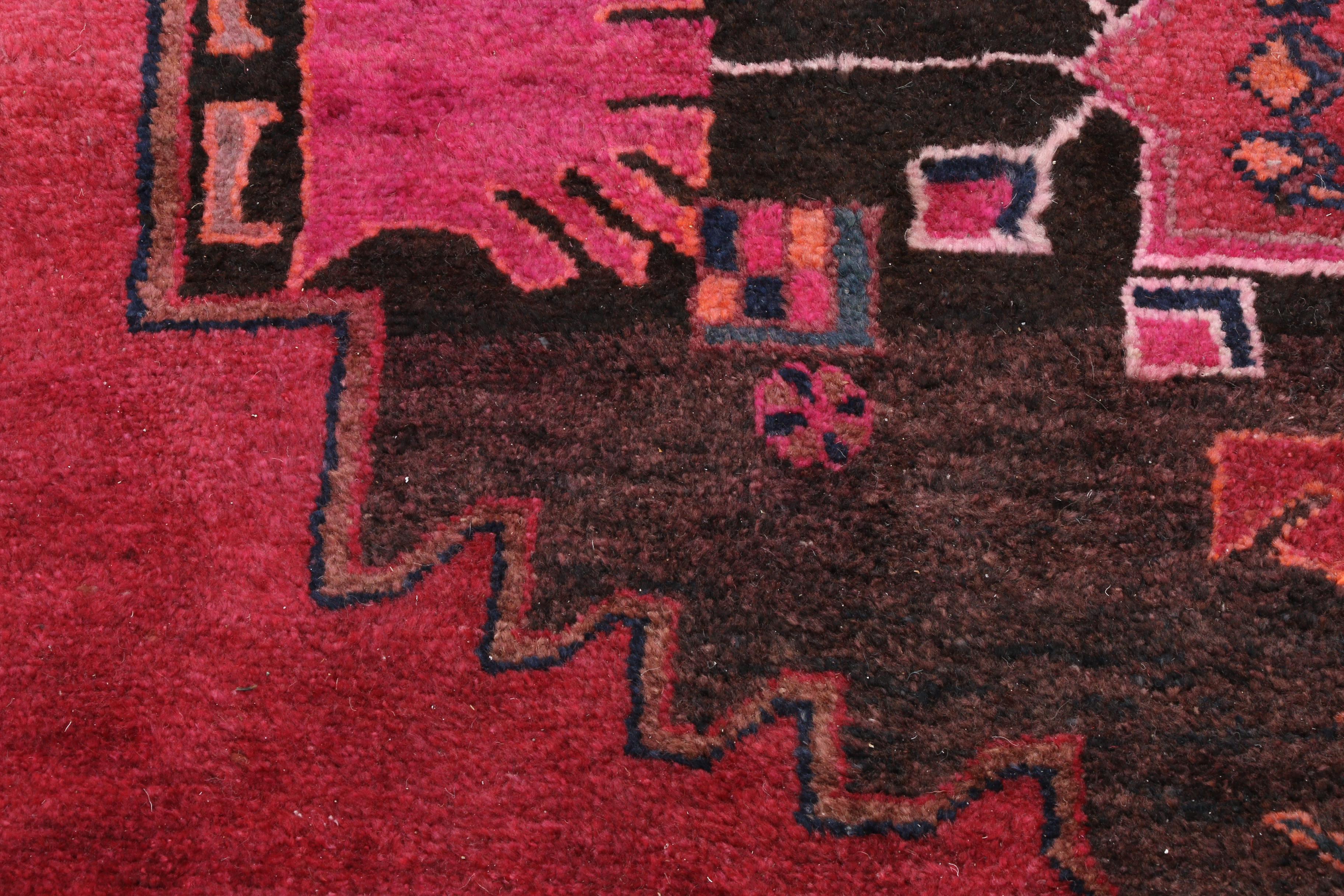 Hand-Knotted Persian Shiraz Wool Rug