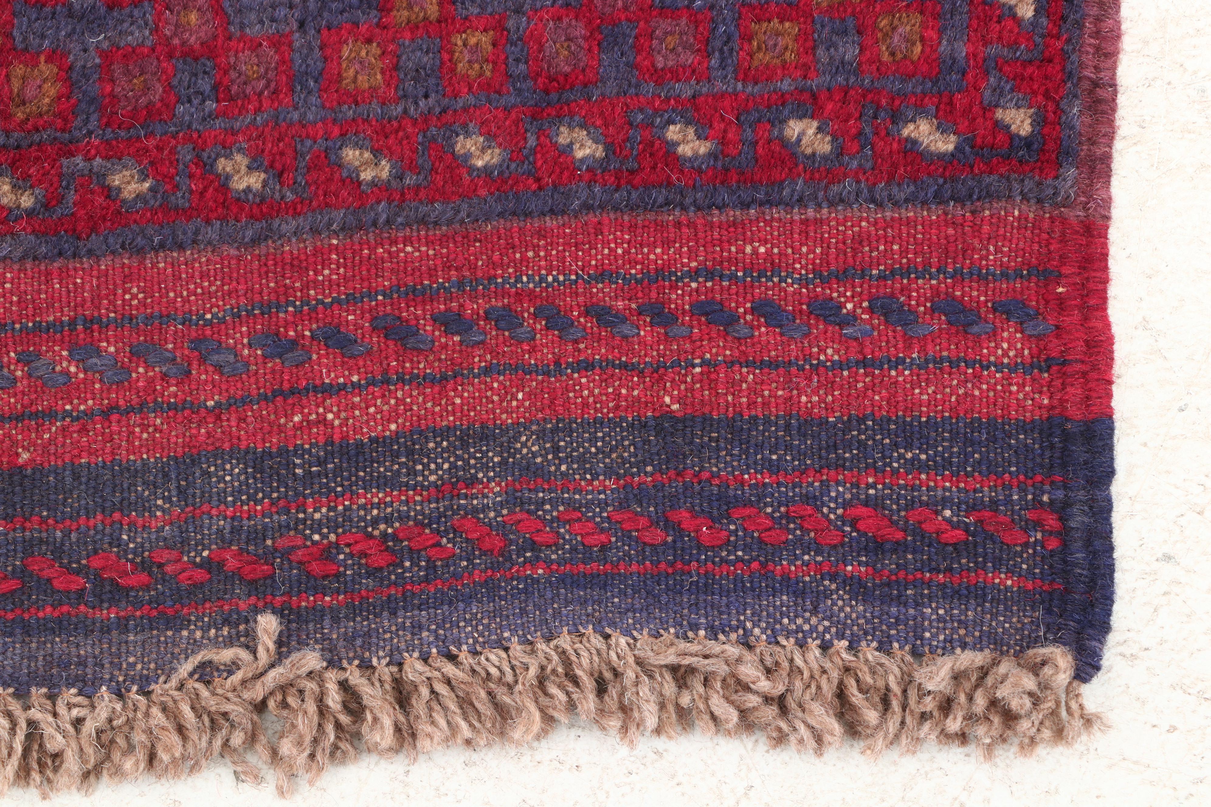 Hand-Knotted Persian Baluch Carpet Runner