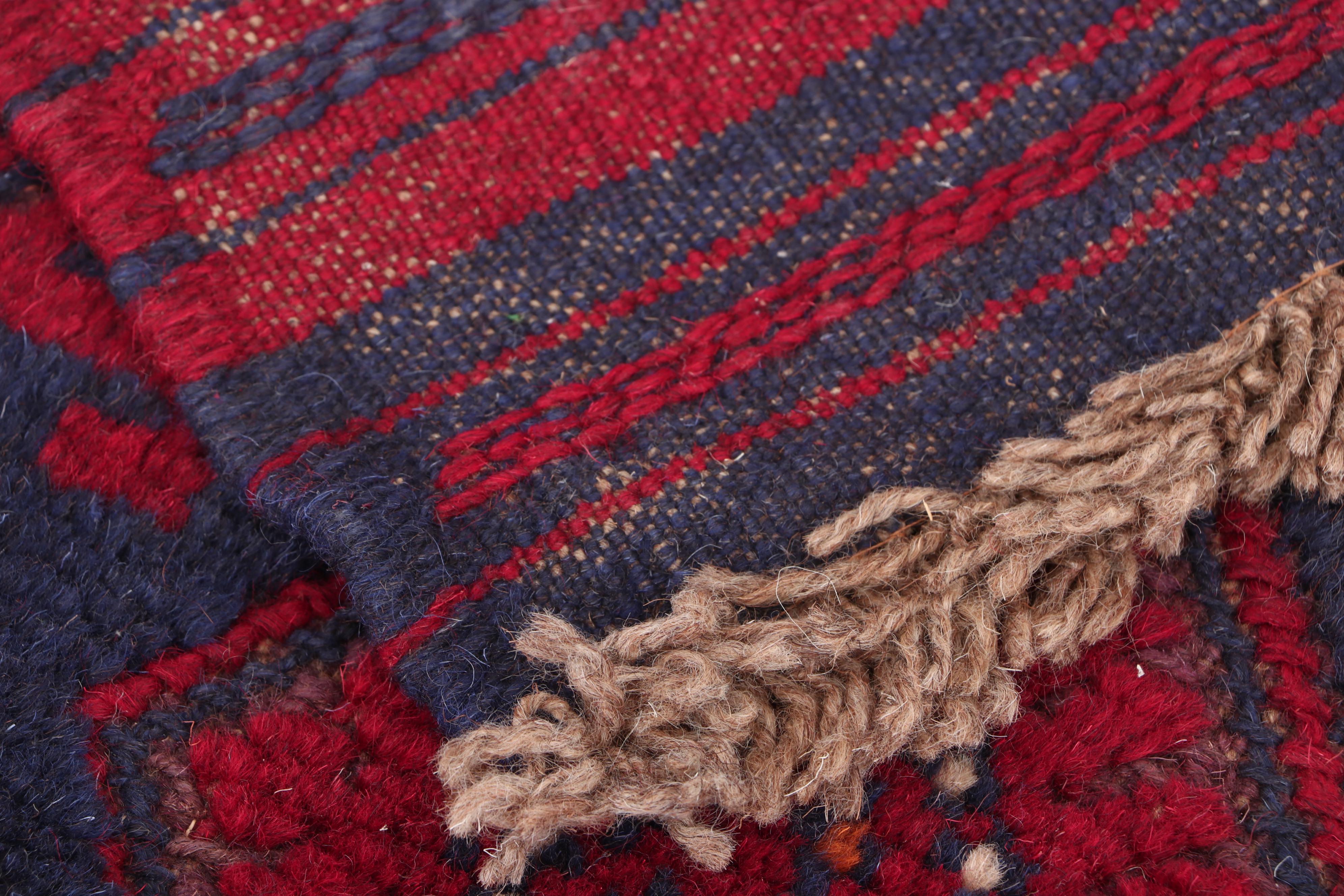 Hand-Knotted Persian Baluch Carpet Runner