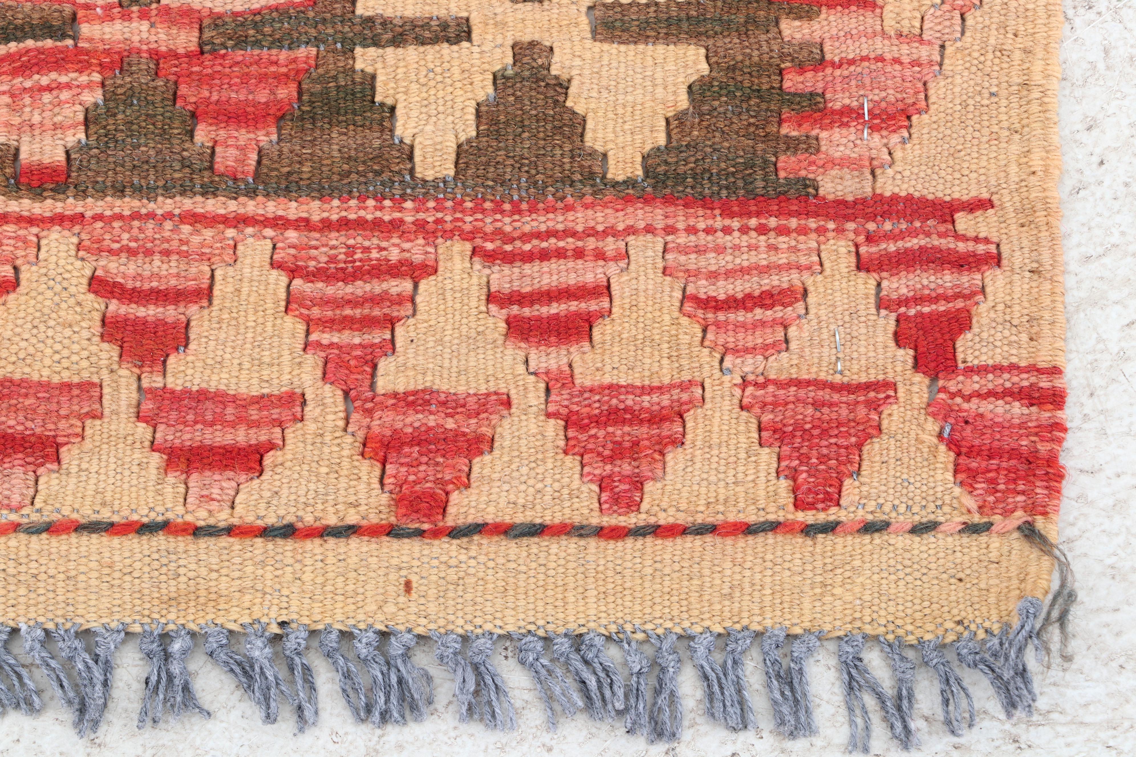 Handwoven Turkish Kilim Wool Rug