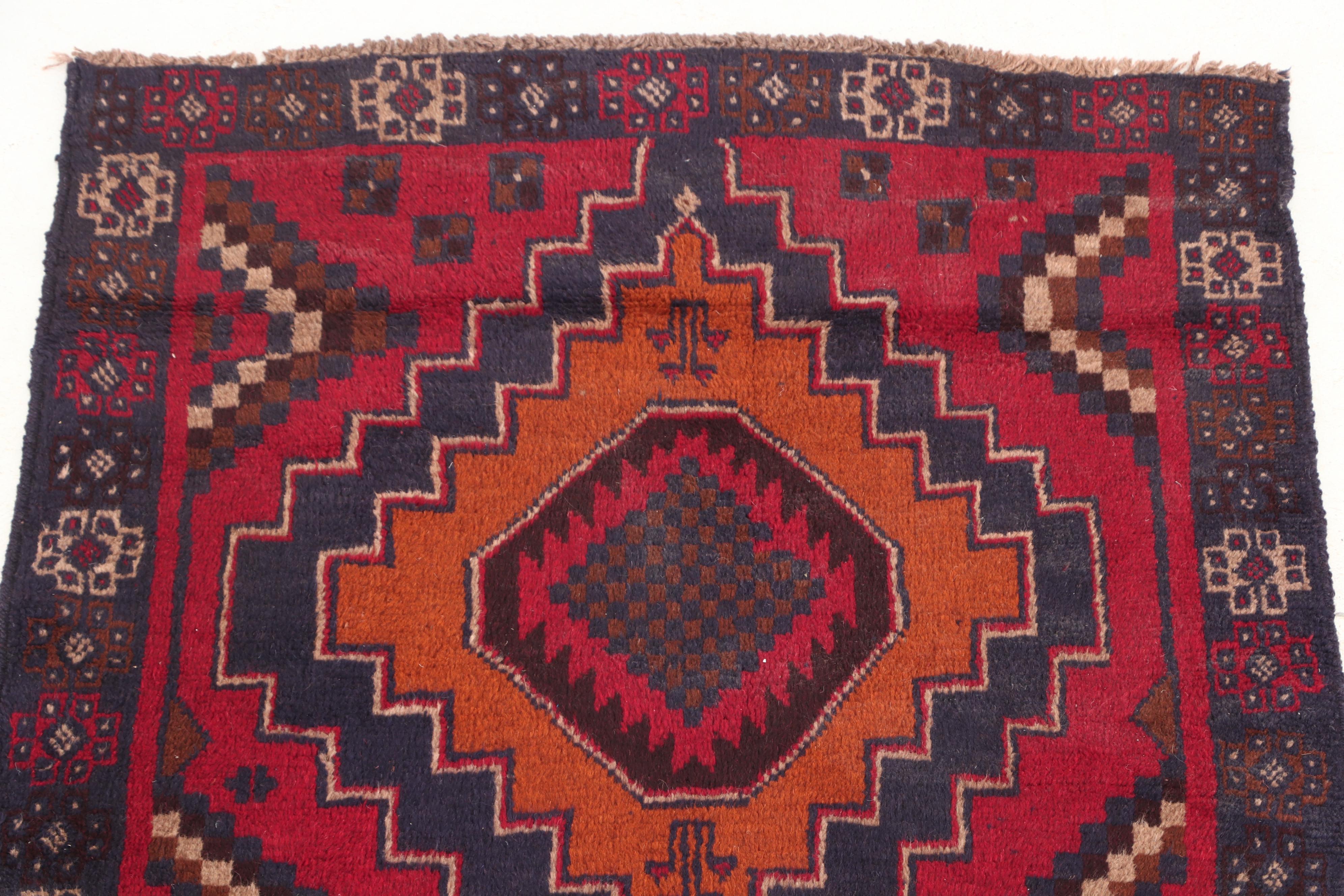 Hand-Knotted Afghan Bahor Wool Rug