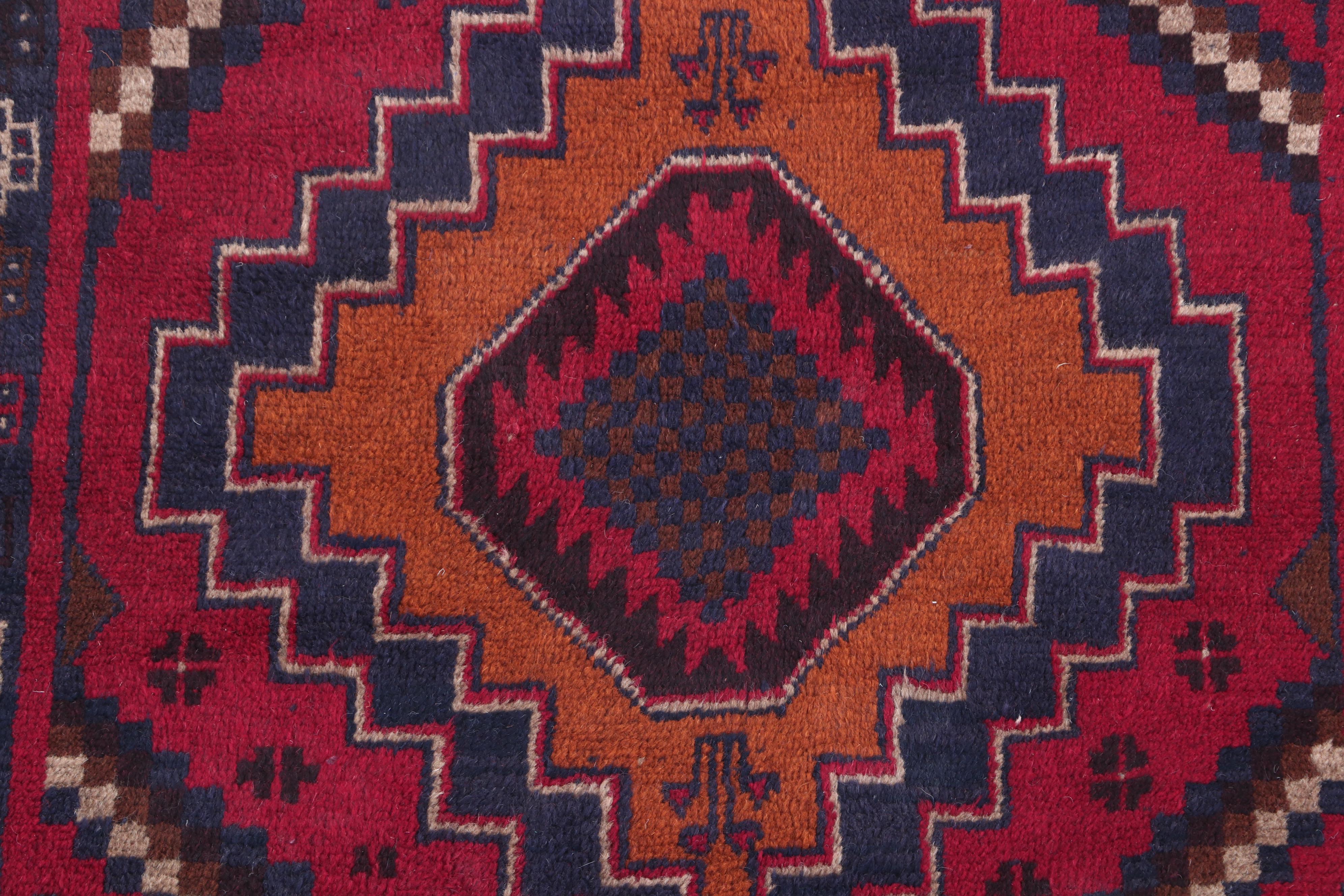 Hand-Knotted Afghan Bahor Wool Rug