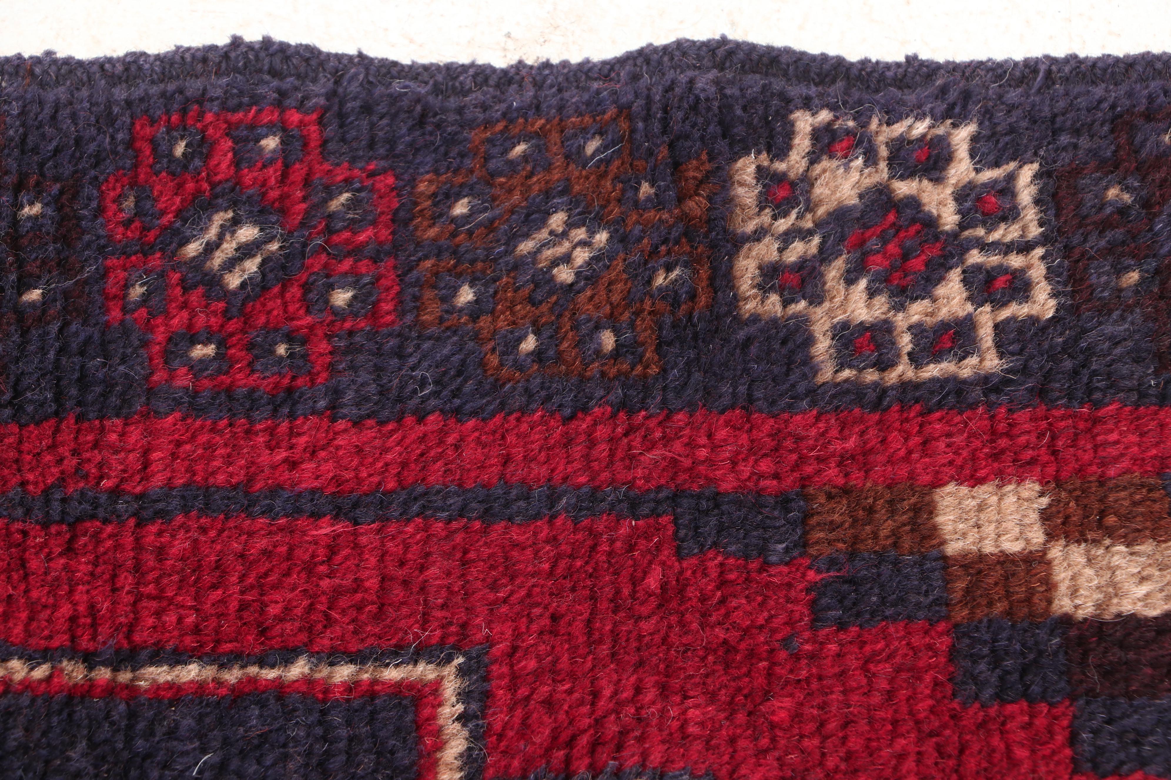 Hand-Knotted Afghan Bahor Wool Rug