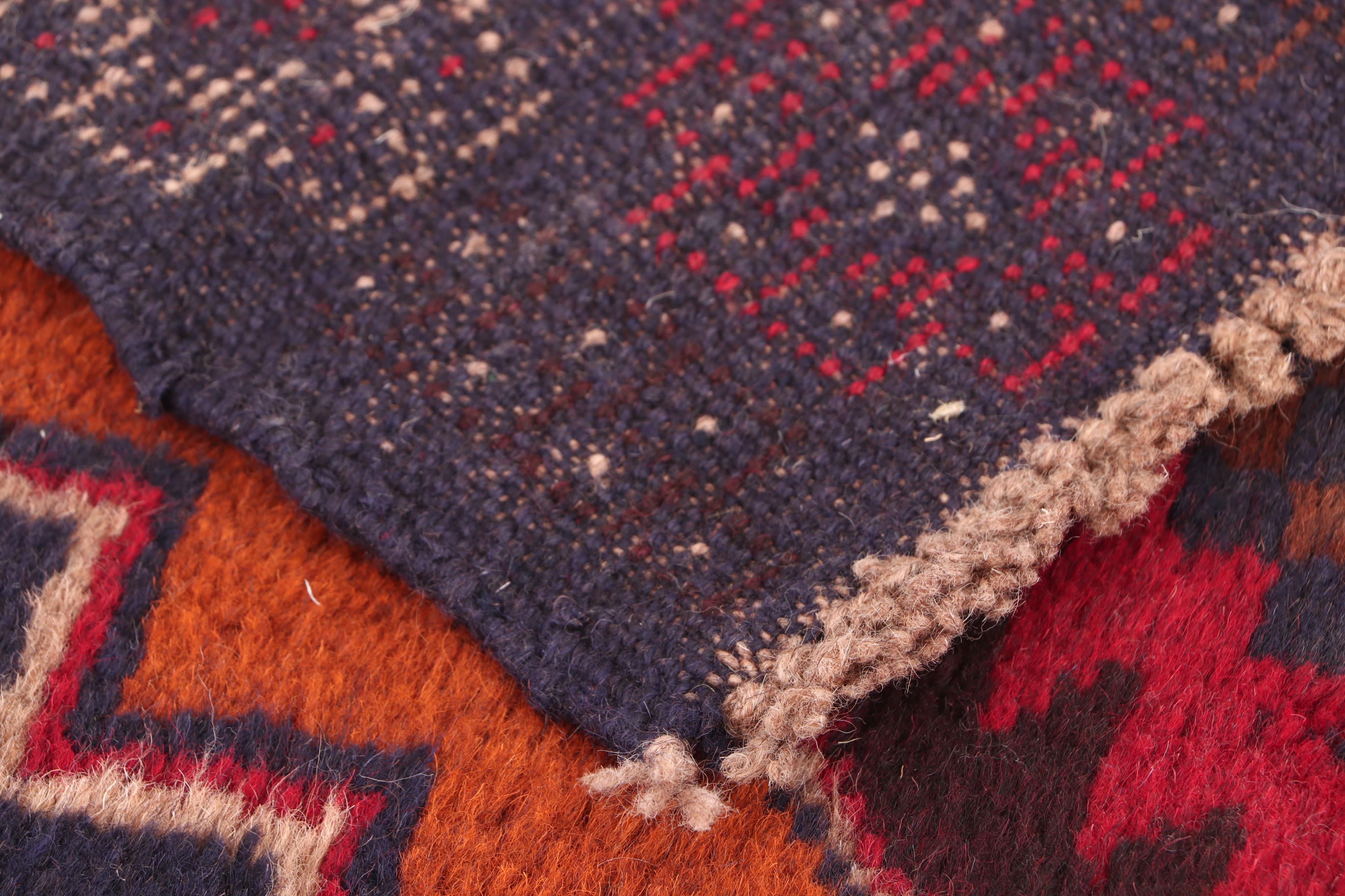 Hand-Knotted Afghan Bahor Wool Rug