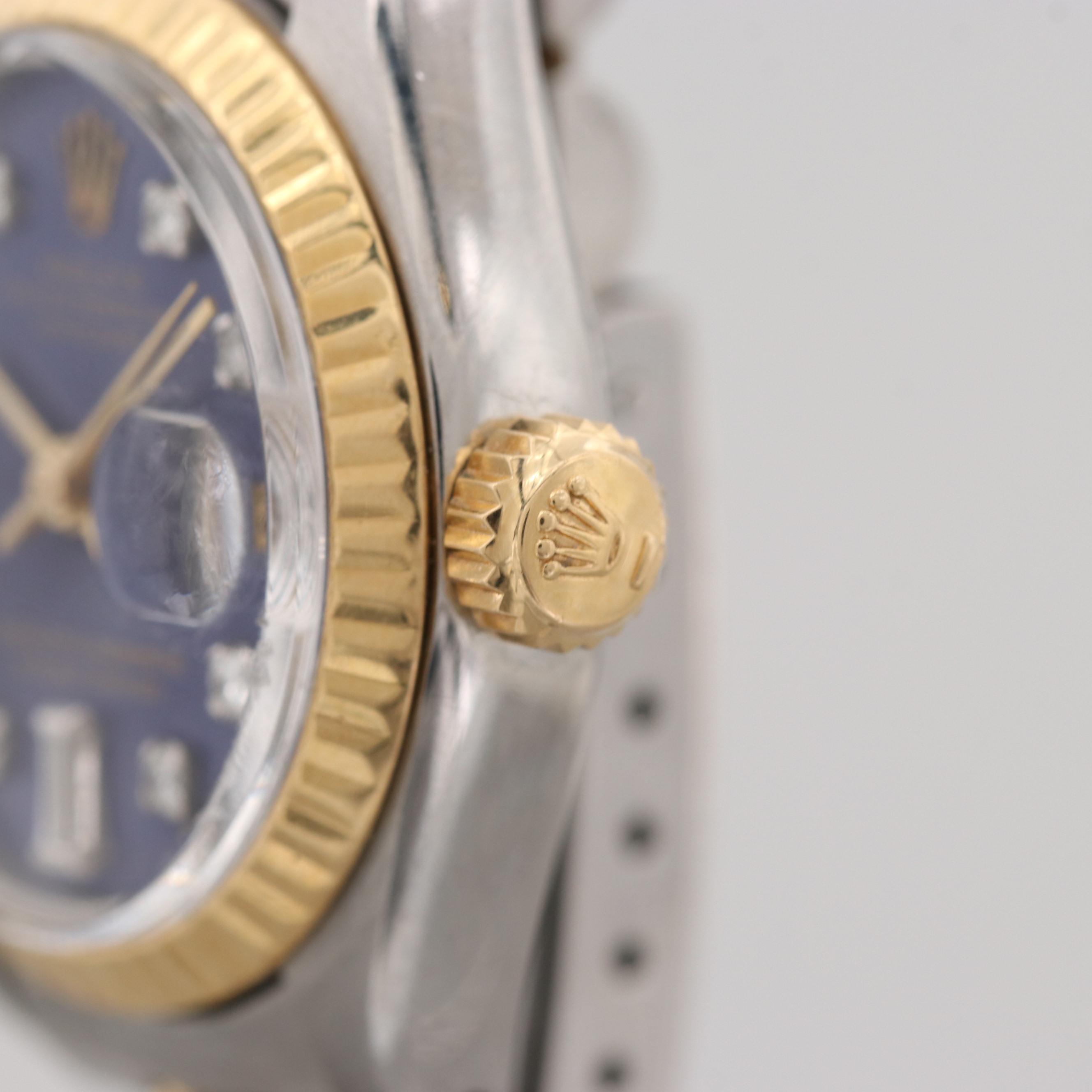 Rolex Datejust Stainless Steel and 18K Yellow Gold Watch, 1979