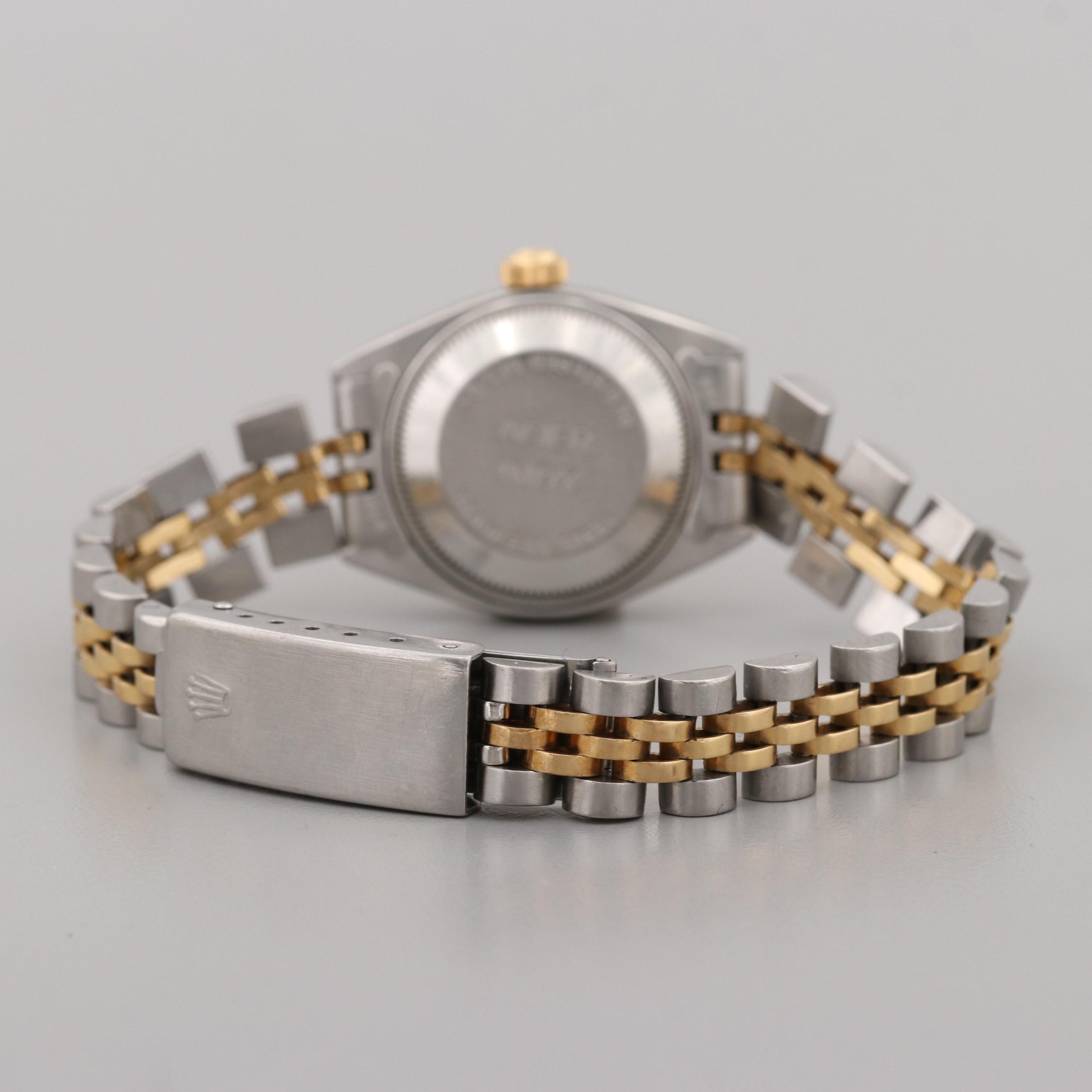 Rolex Datejust Stainless Steel and 18K Yellow Gold Watch, 1979