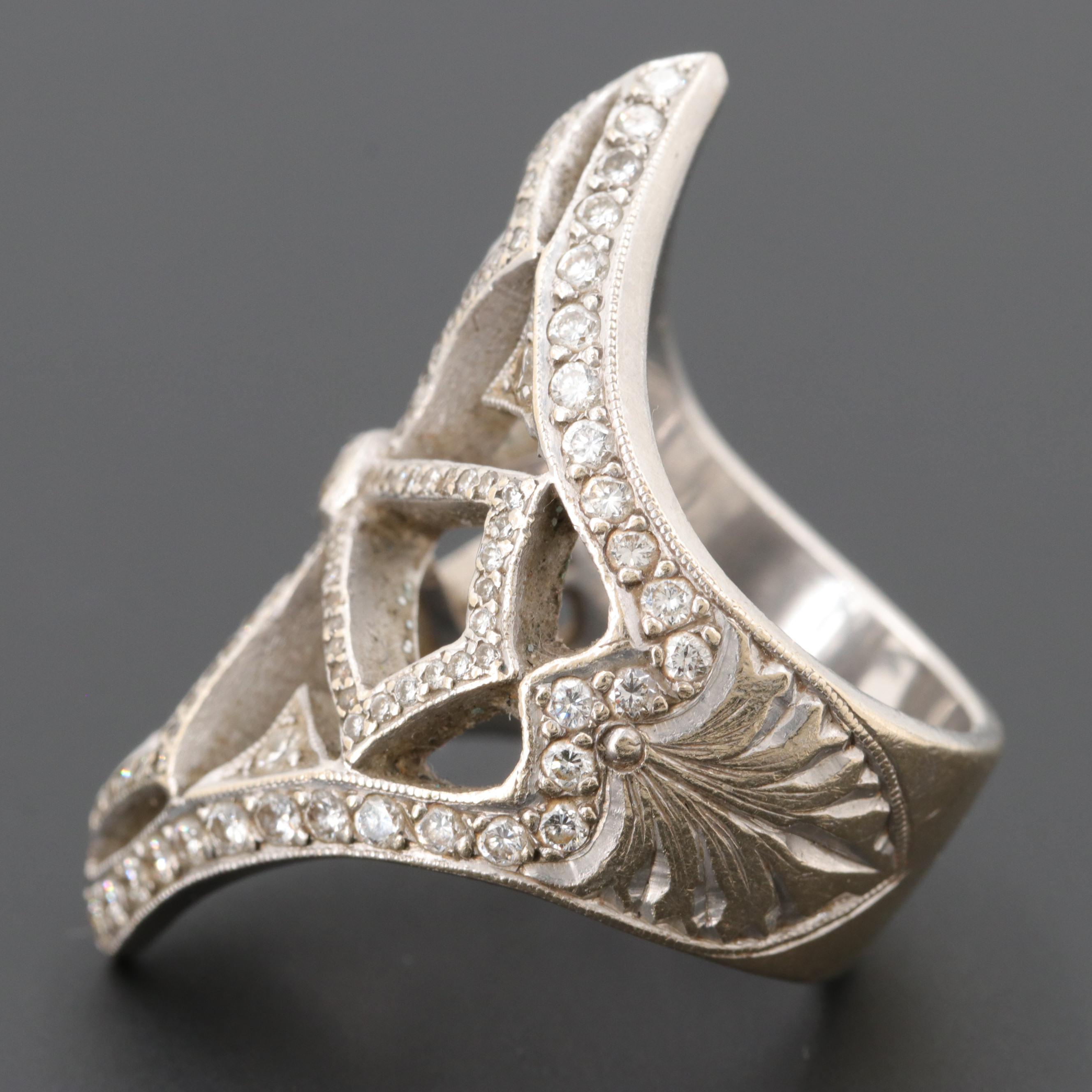 Loree Rodkin 18K White Gold 1.82 CTW Diamond Ring