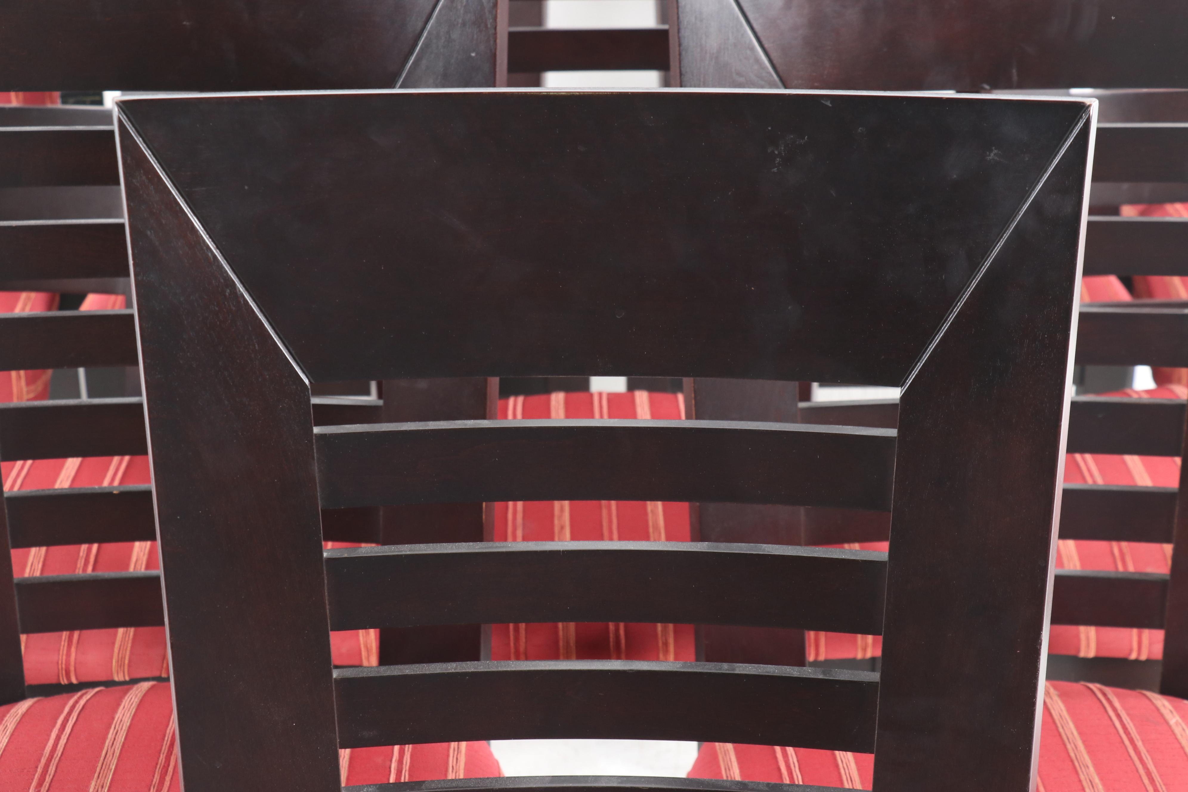 Contemporary Bermex International Upholstered Highback Dining Chairs