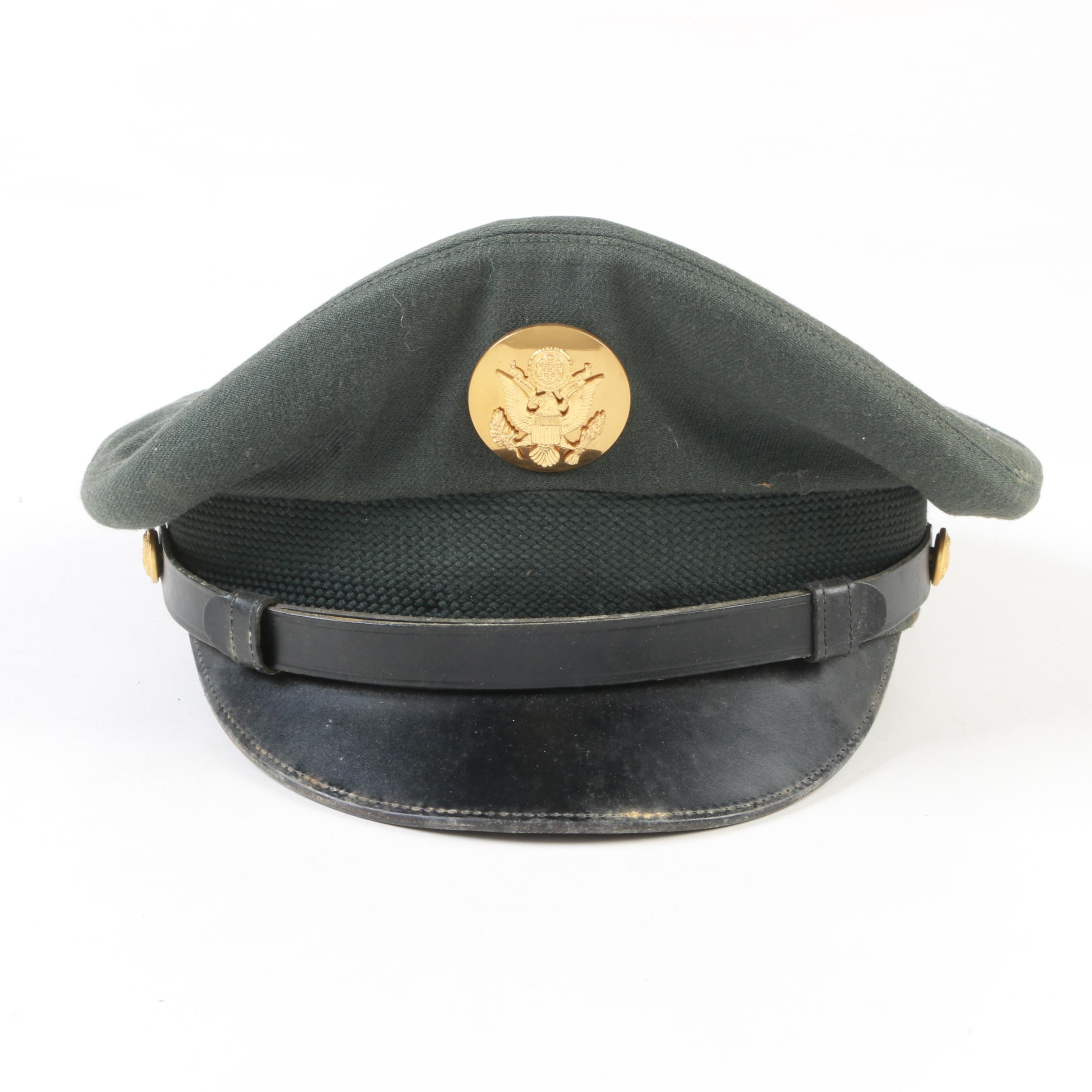 West Point USMA Cadet Shako Parade Hat and US Army Service Cap