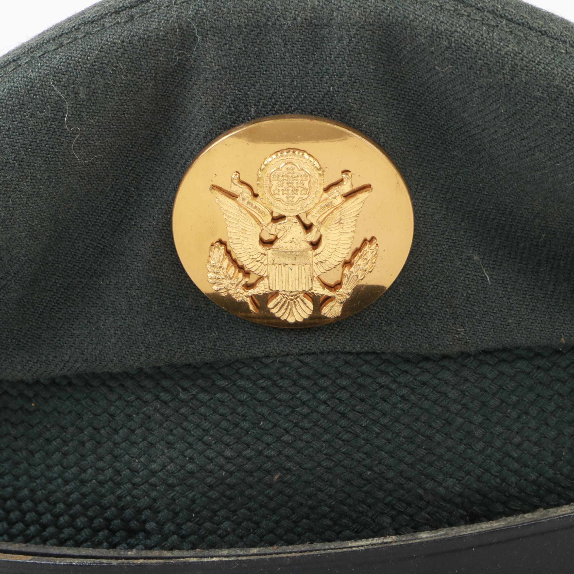 West Point USMA Cadet Shako Parade Hat and US Army Service Cap