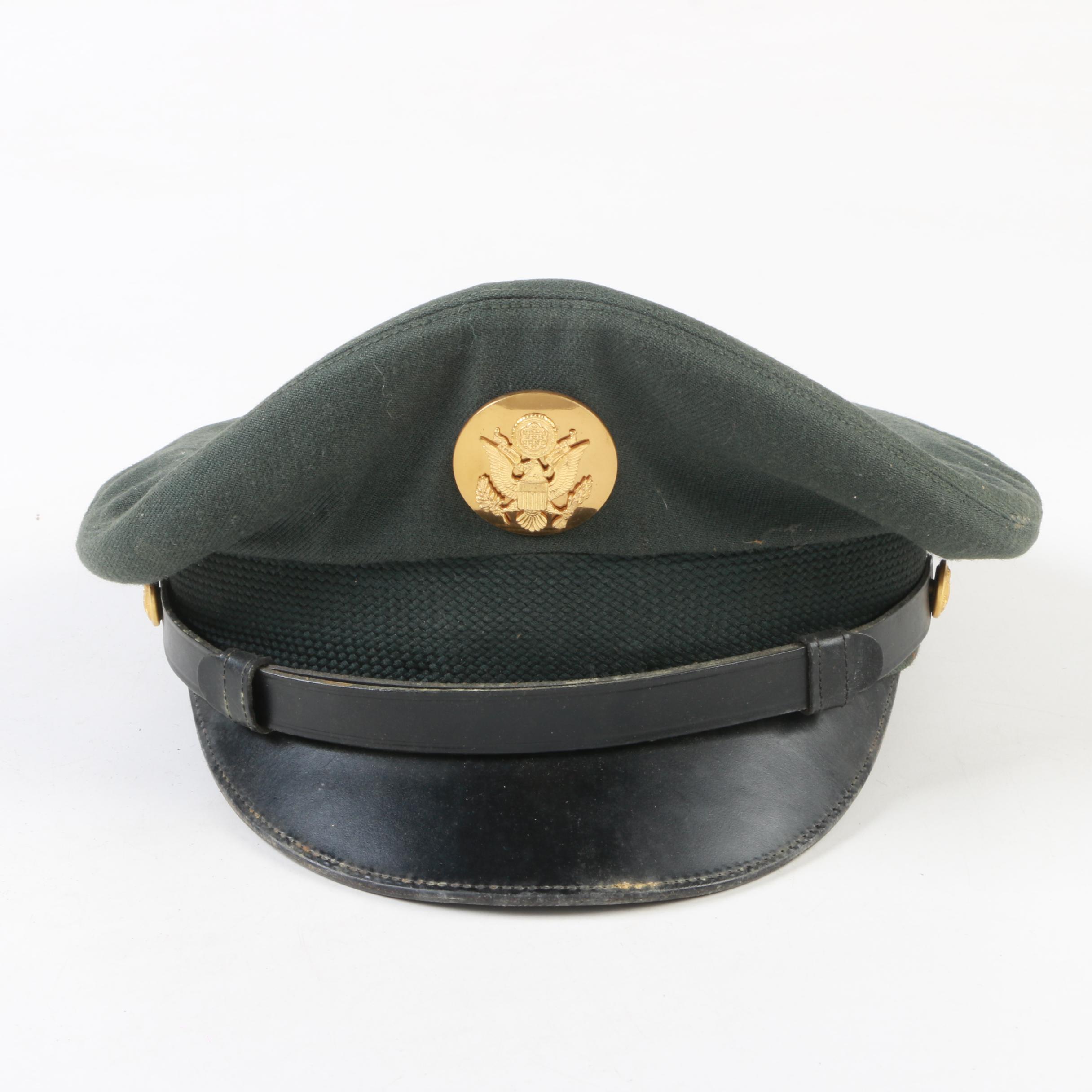 West Point USMA Cadet Shako Parade Hat and US Army Service Cap